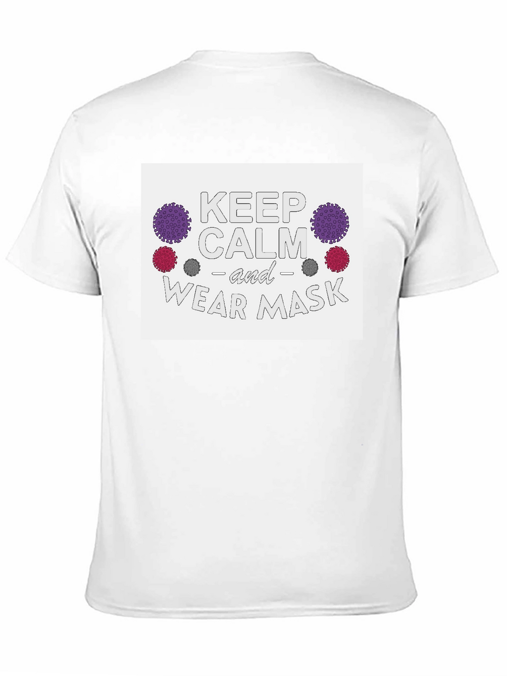 Keep Calm & Wear Mask Black T-Shirt