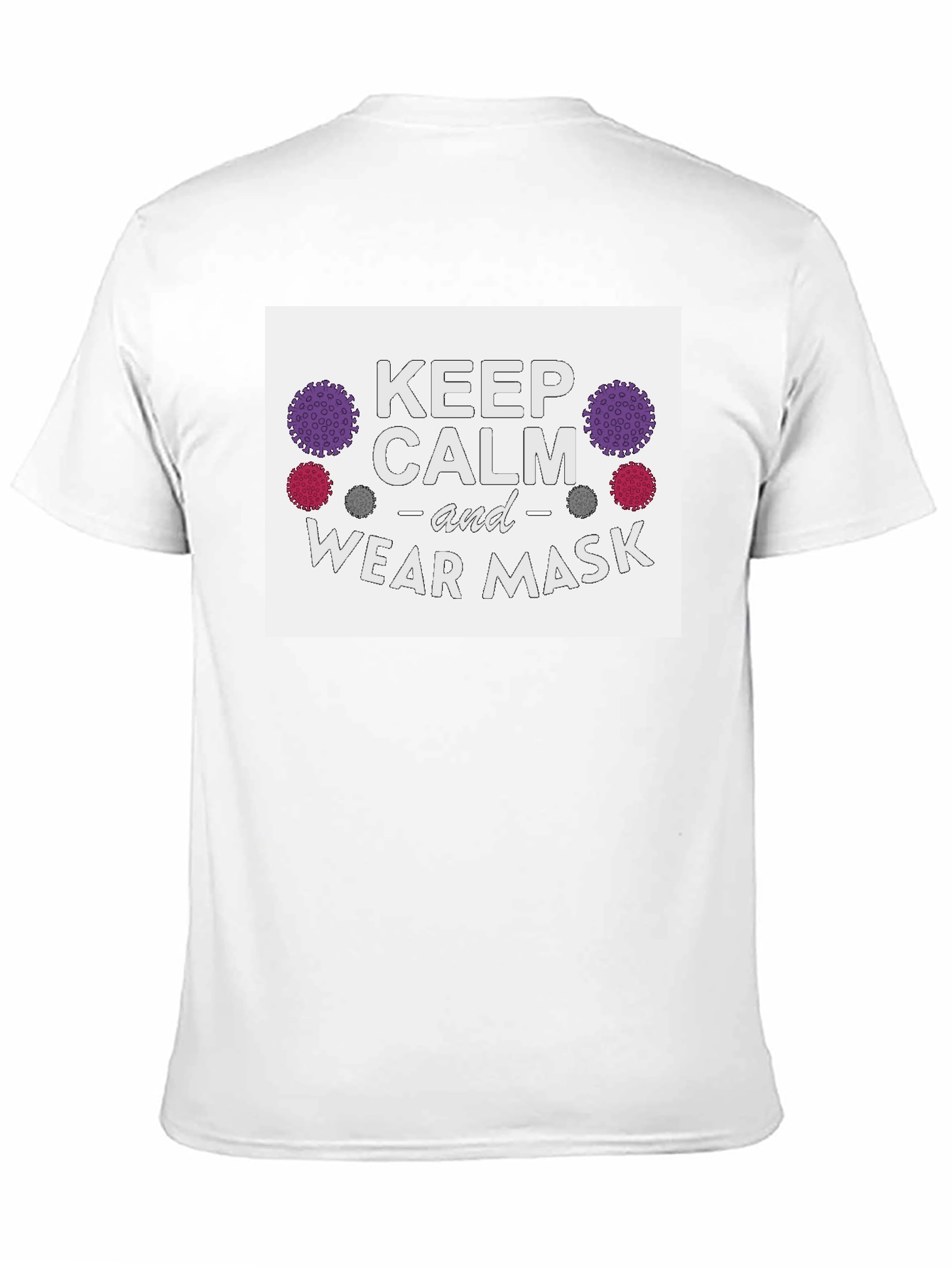 Keep Calm & Wear Mask Black T-Shirt