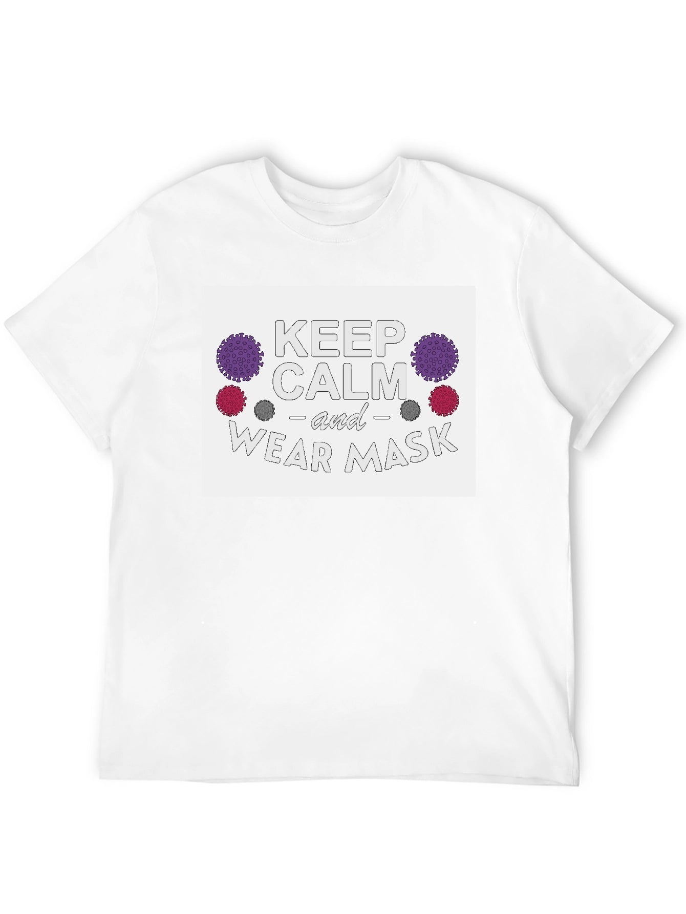 Keep Calm & Wear Mask Black T-Shirt