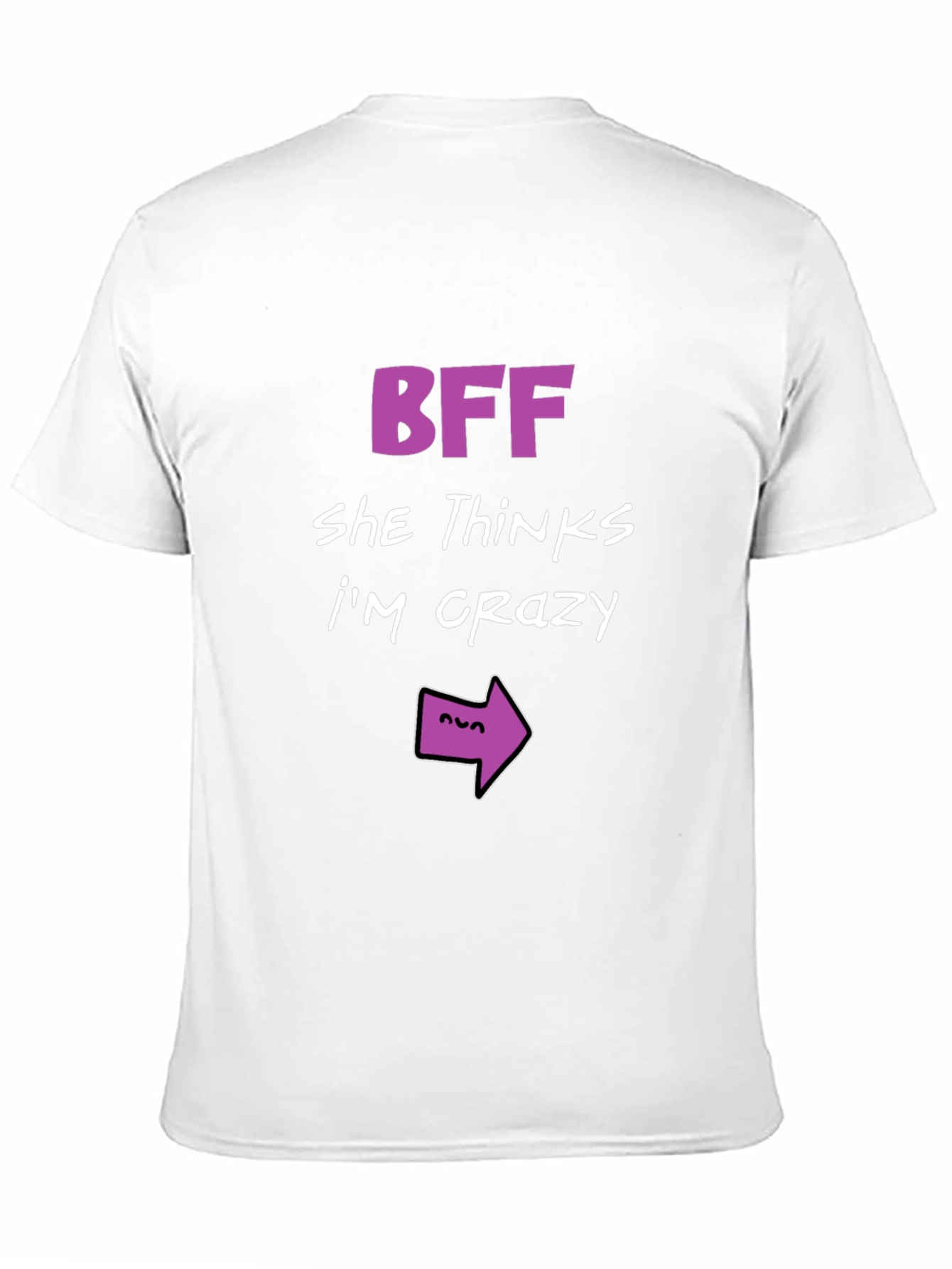 BFF Crazy Arrow T-Shirt - Funny Matching Tee
