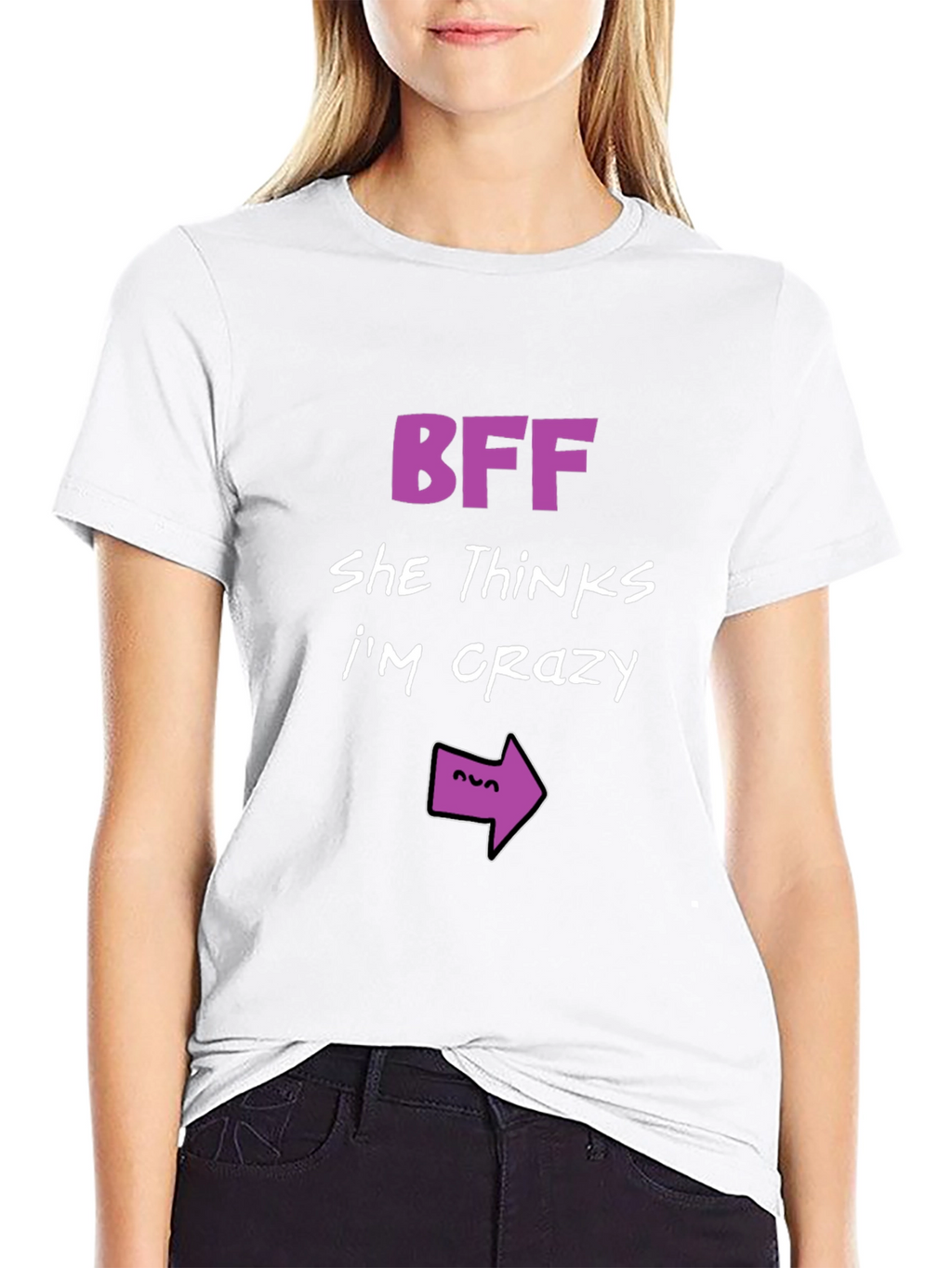 BFF Crazy Arrow T-Shirt - Funny Matching Tee