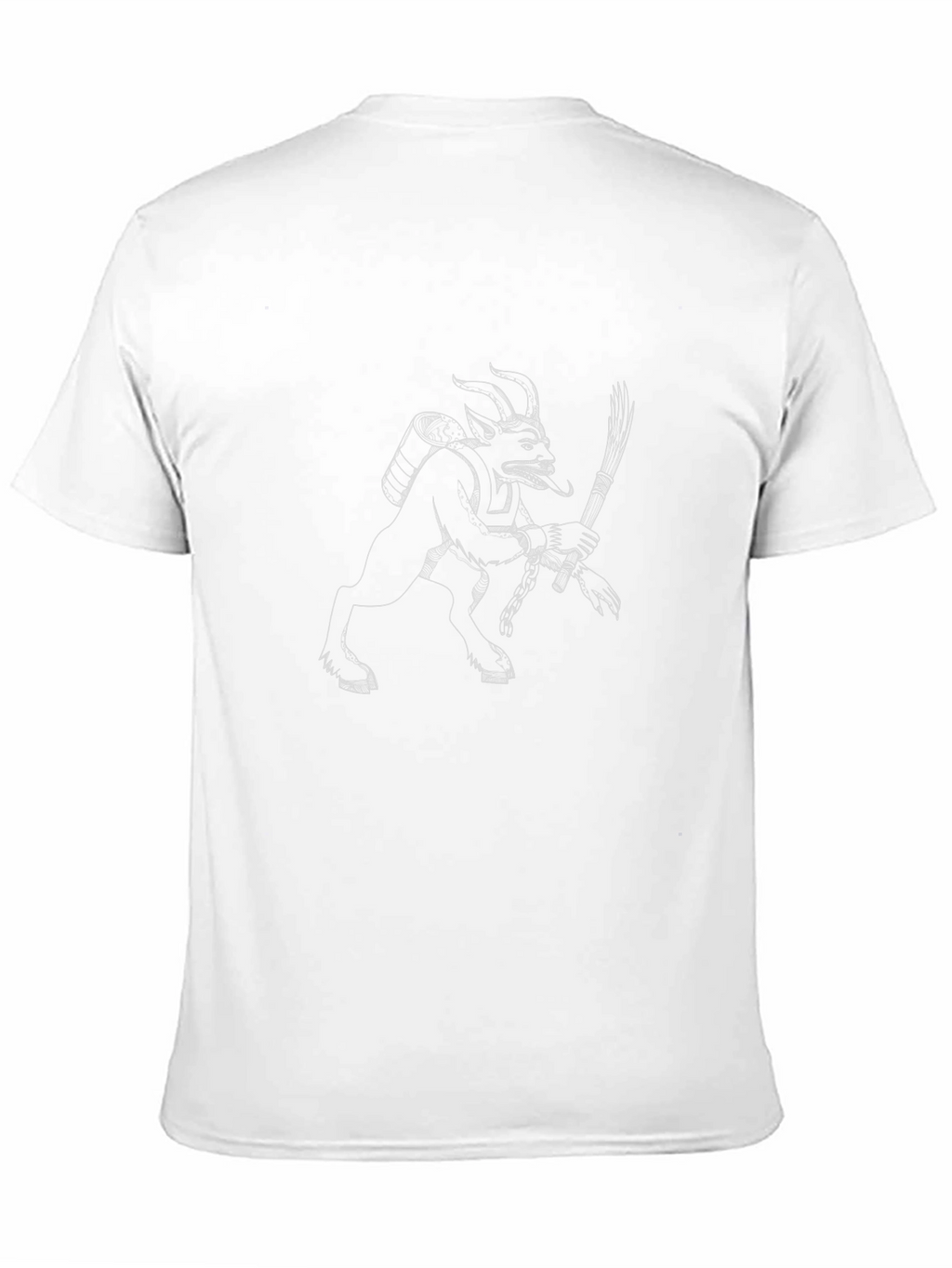 Krampus Sketch Tee - Holiday Devil Humor Shirt