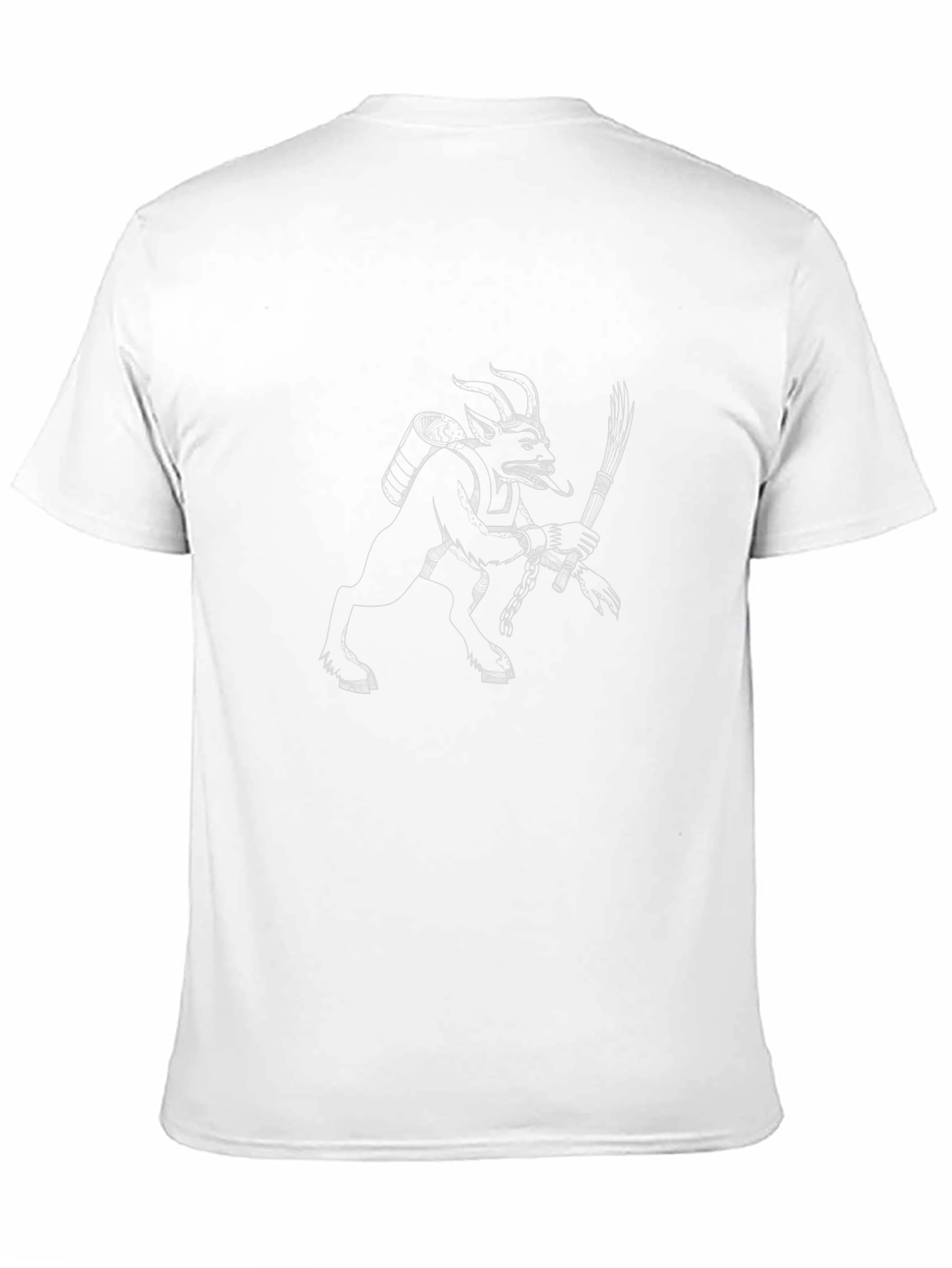 Krampus Sketch Tee - Holiday Devil Humor Shirt
