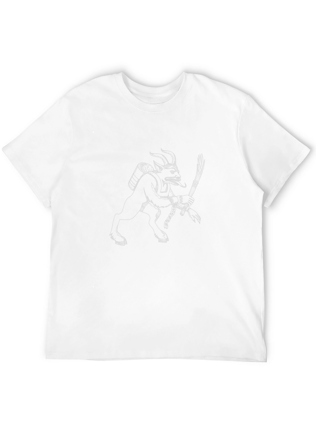 Krampus Sketch Tee - Holiday Devil Humor Shirt