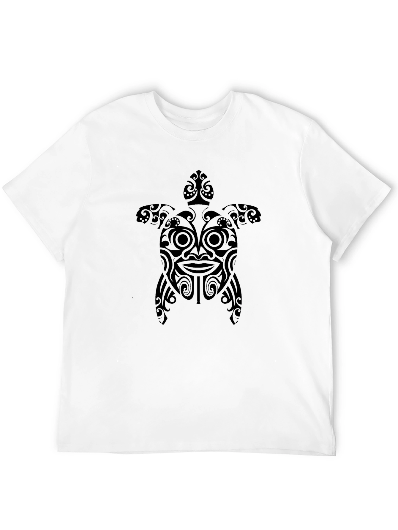 Tribal Turtle Graphic Tee - Black