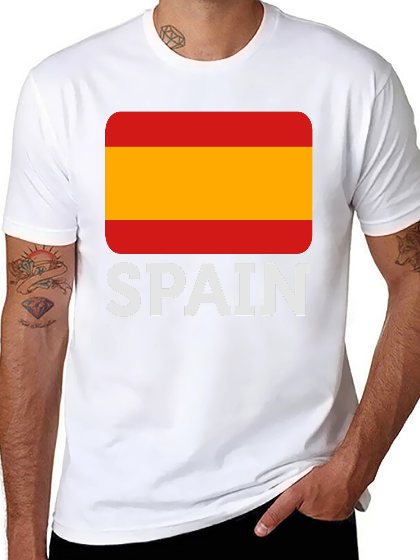 Spain Flag T-Shirt - Stylish National Pride Tee