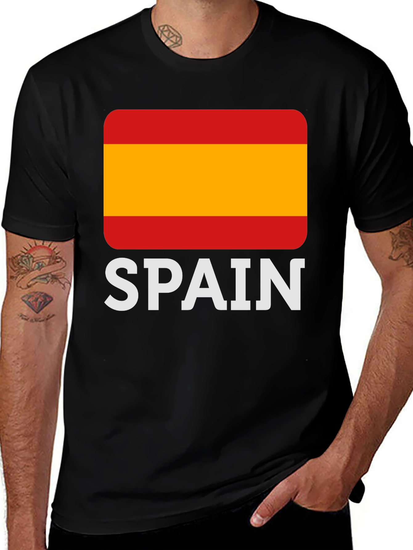 Spain Flag T-Shirt - Stylish National Pride Tee