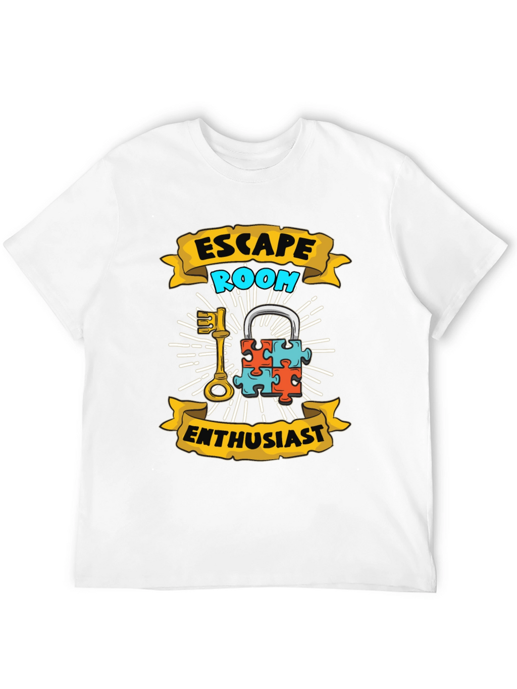 Escape Room Enthusiast Black T-Shirt