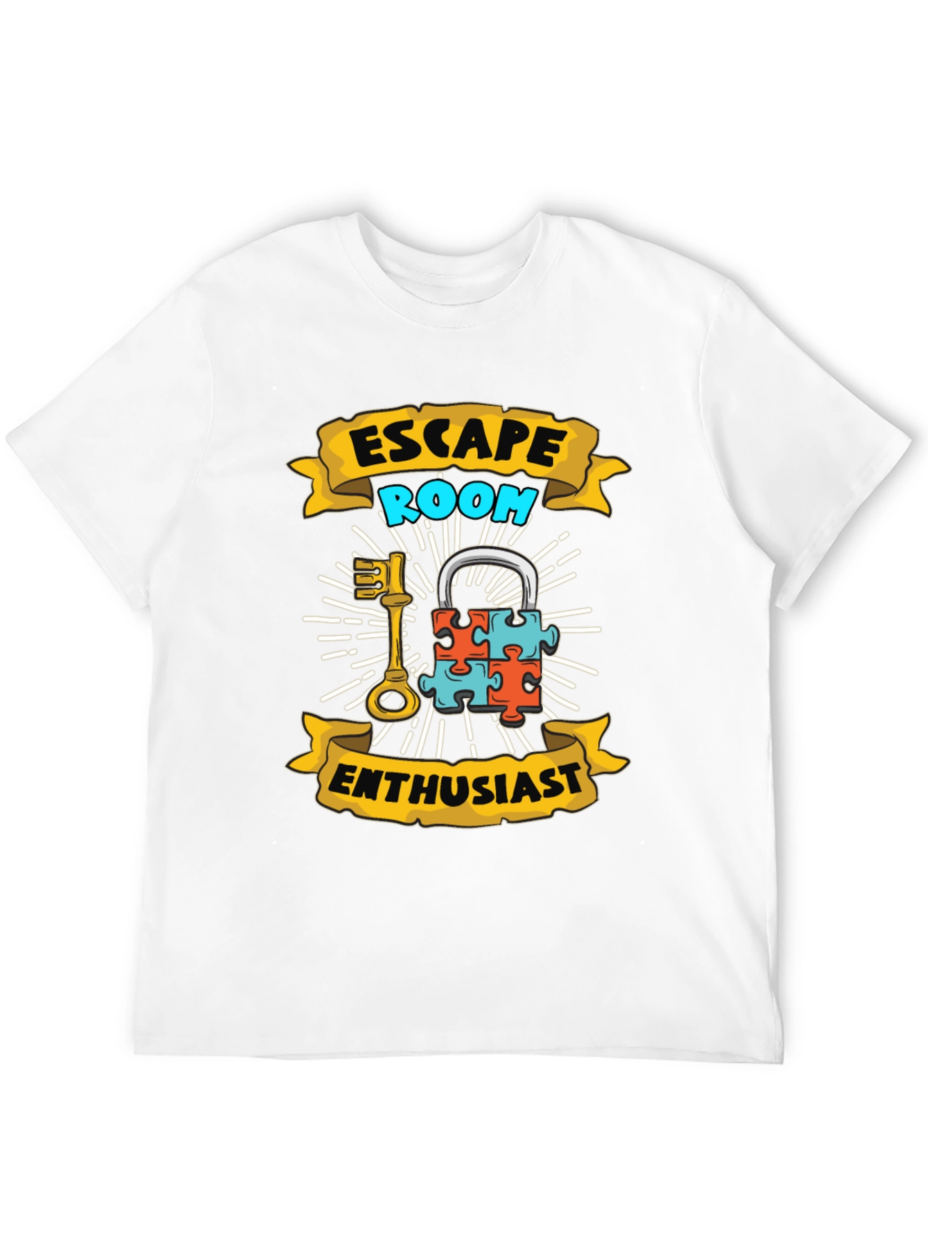 Escape Room Enthusiast Black T-Shirt