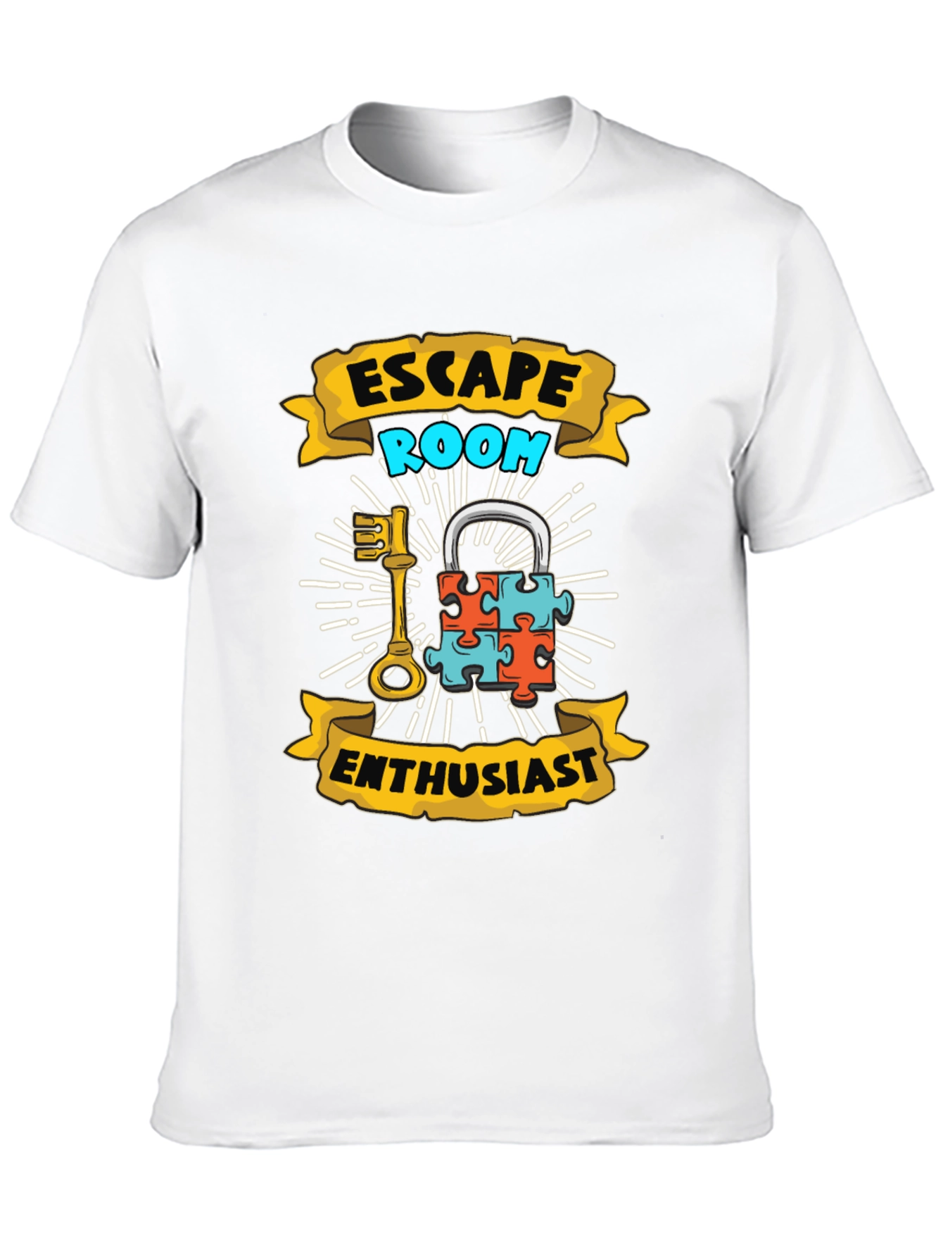 Escape Room Enthusiast Black T-Shirt