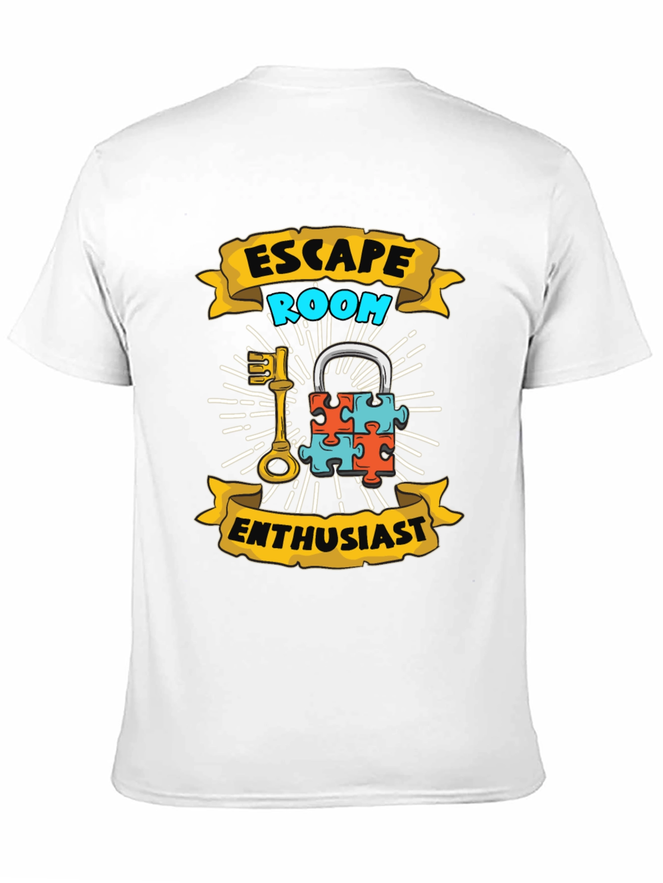Escape Room Enthusiast Black T-Shirt