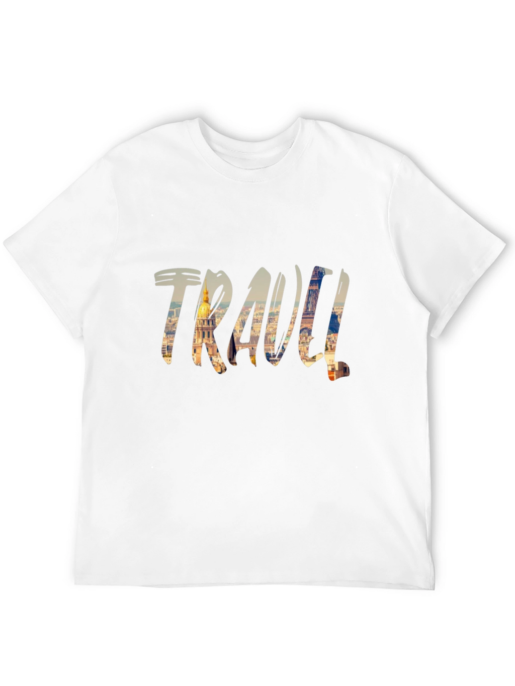 Travel Inspired Graphic Tee - Black Cotton