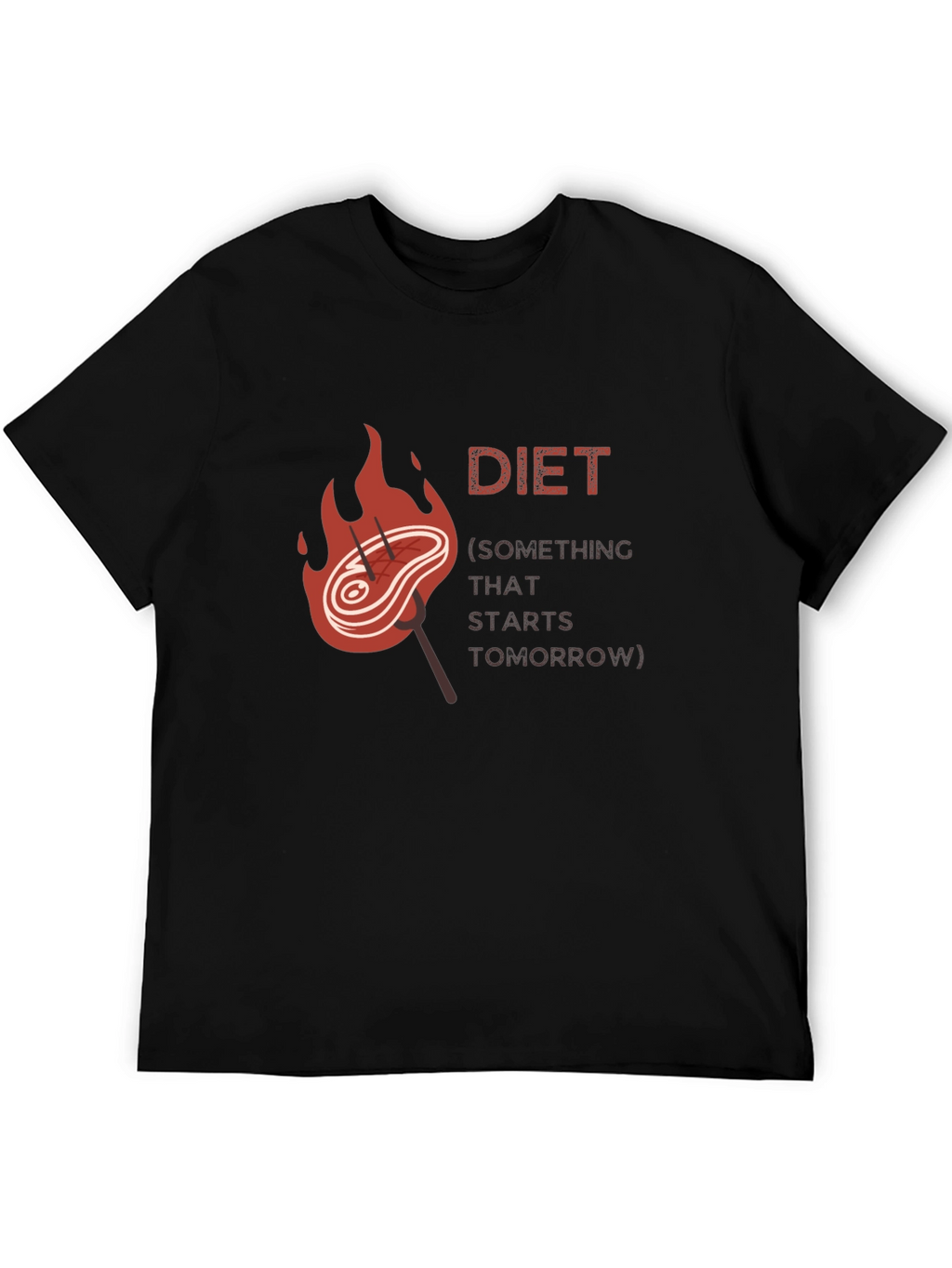 Diet Starts Tomorrow Graphic T-Shirt
