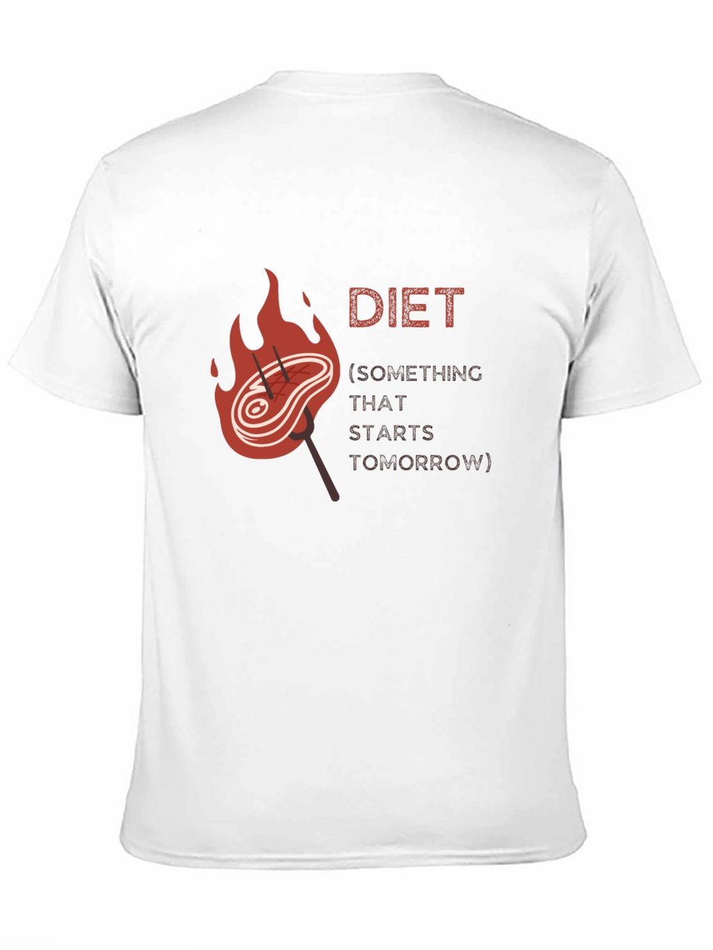 Diet Starts Tomorrow Graphic T-Shirt