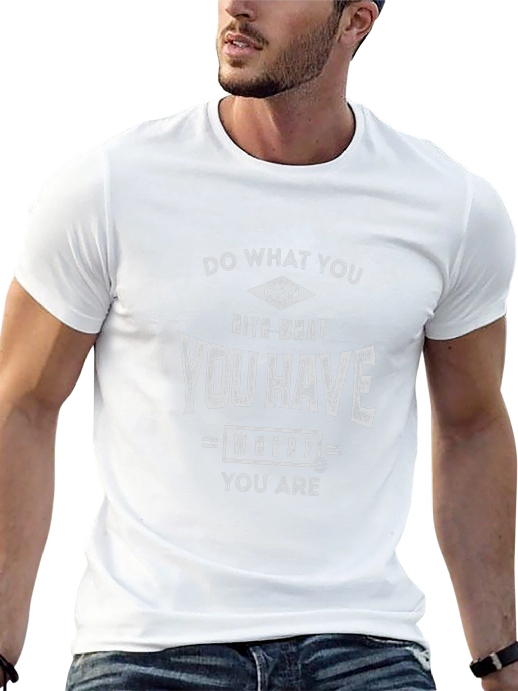 Inspirational Graphic Tee - Do What You Can T-Shirt
