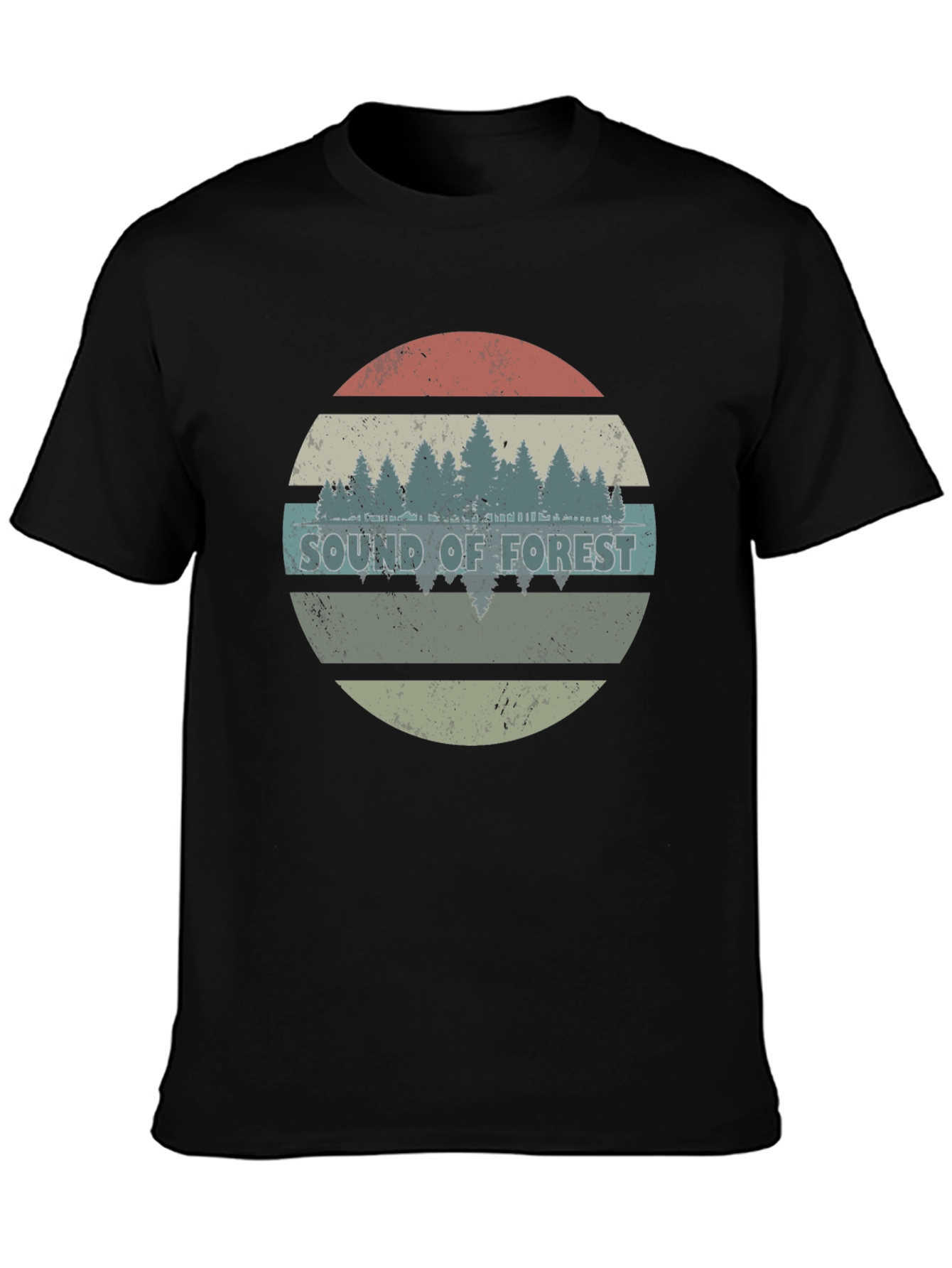Sound of Forest Graphic Tee - Black