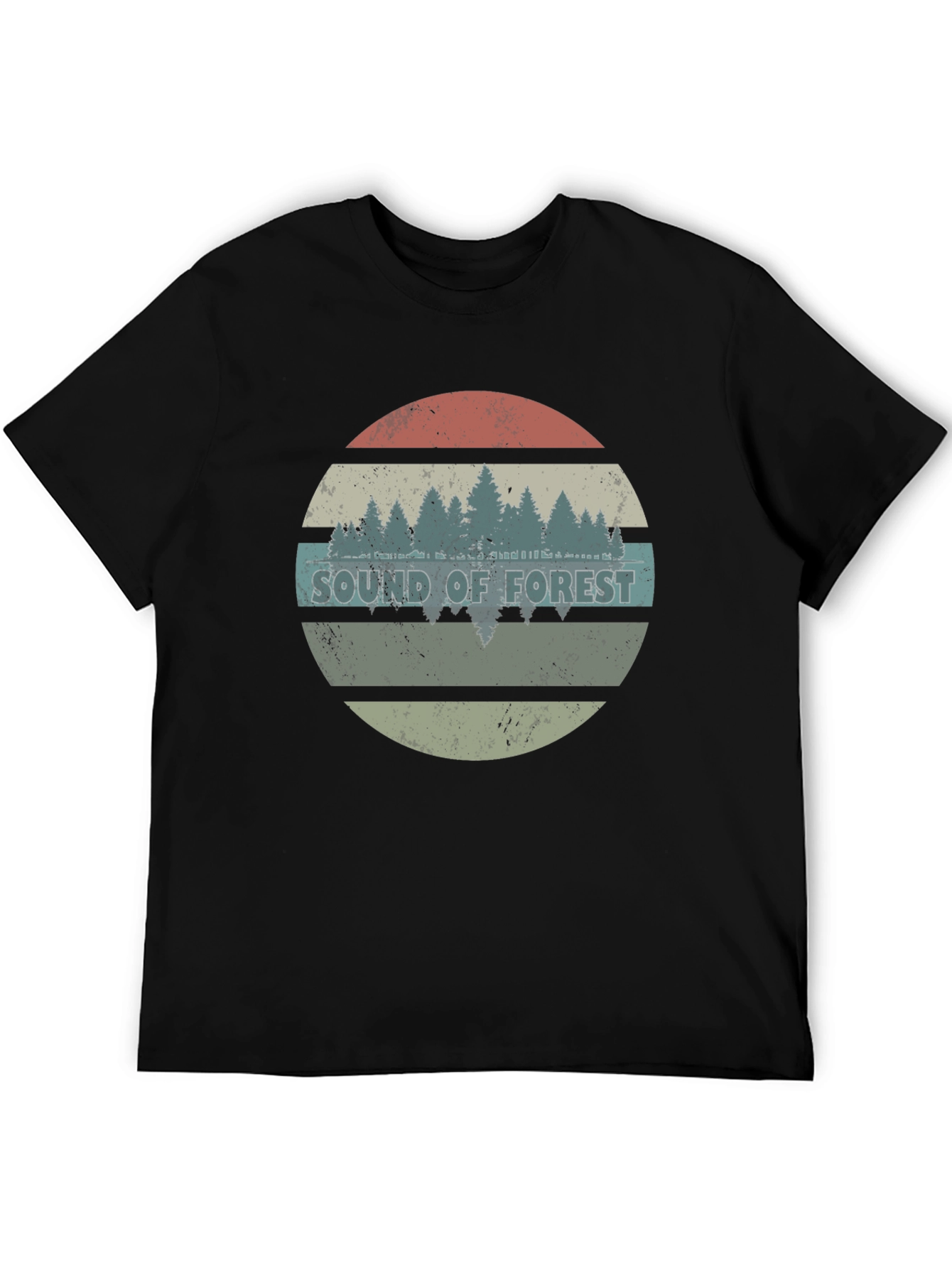 Sound of Forest Graphic Tee - Black