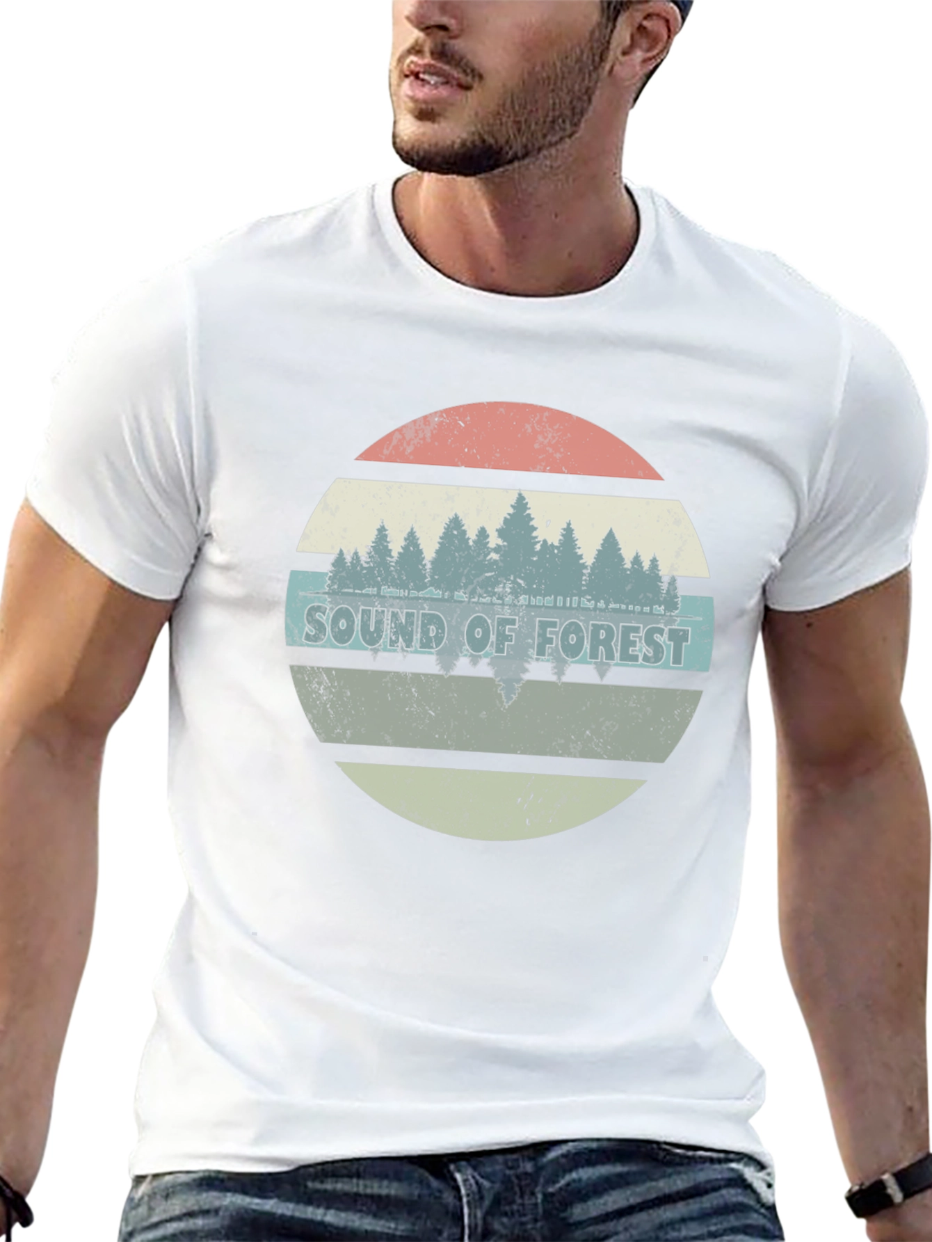 Sound of Forest Graphic Tee - Black