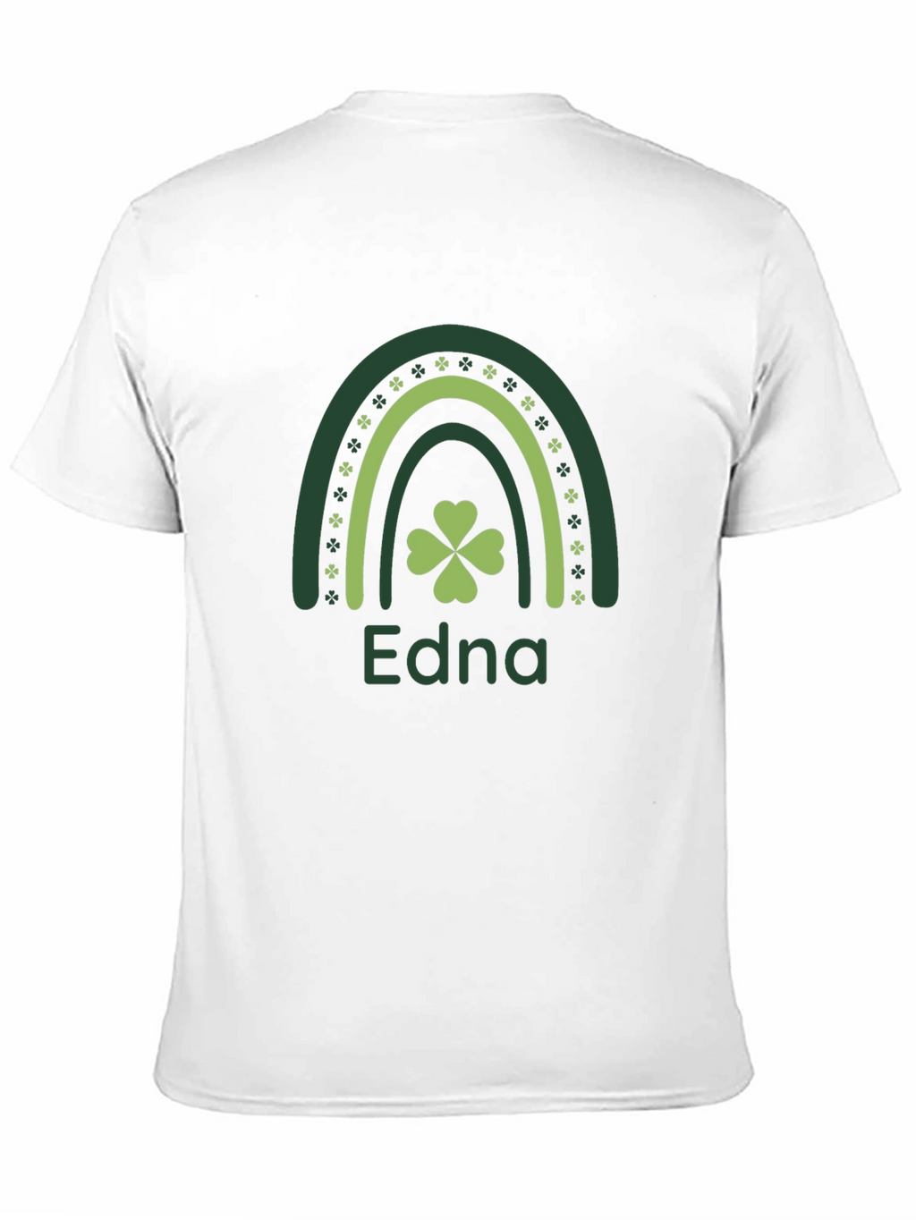 St. Patricks Day Edna Rainbow Clover T-Shirt