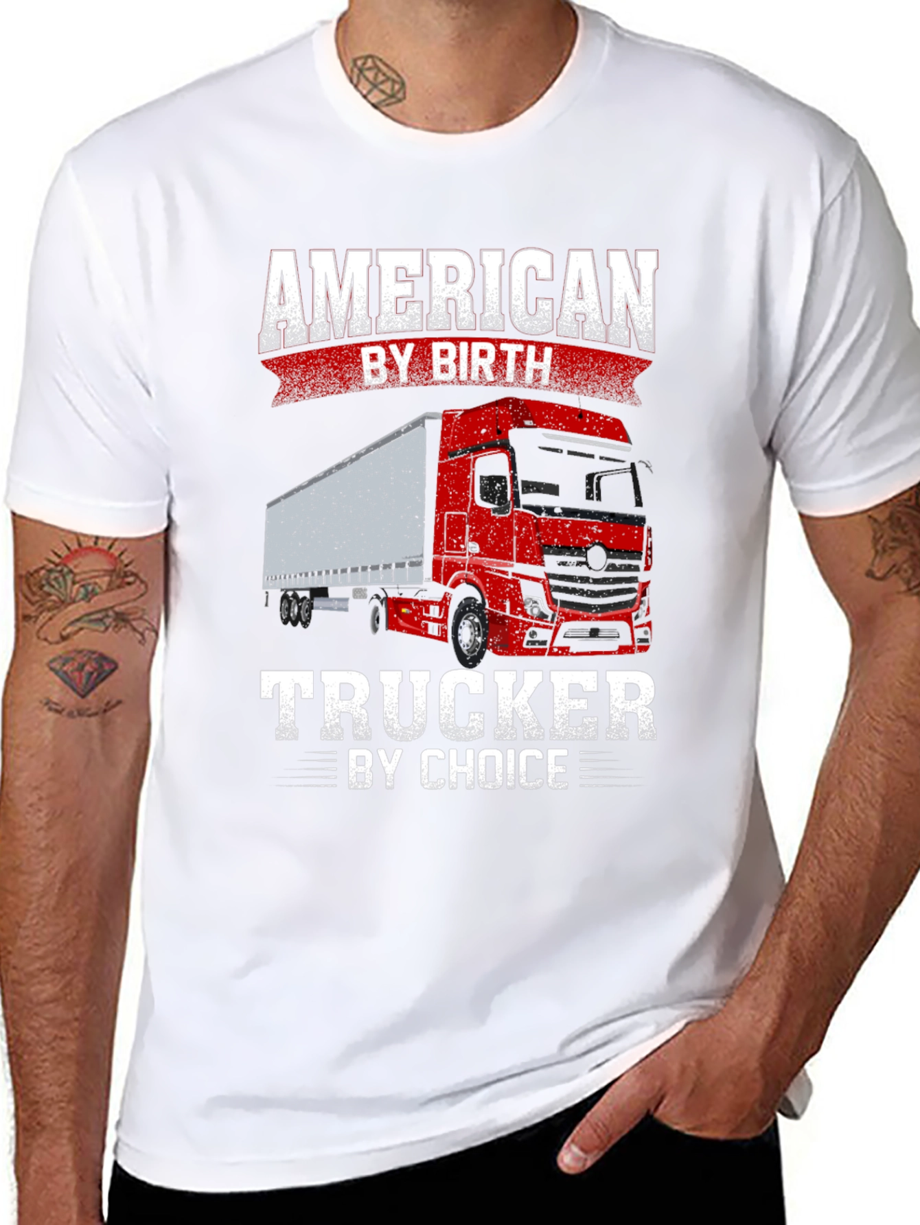 American Trucker T-Shirt - By Birth By Choice