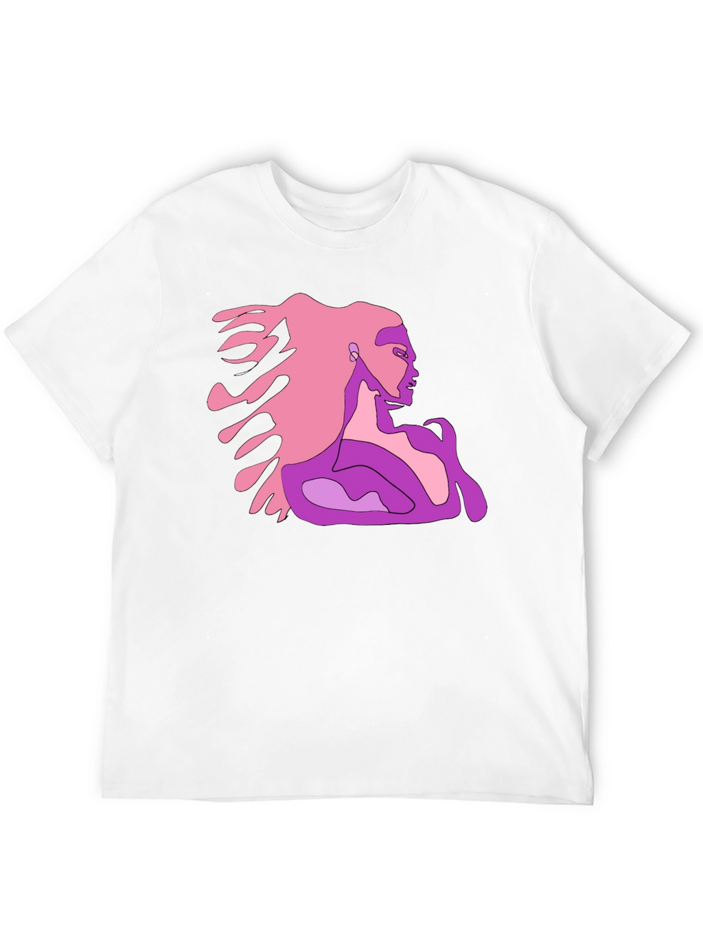 Abstract Woman Graphic Tee - Stylish and Unique
