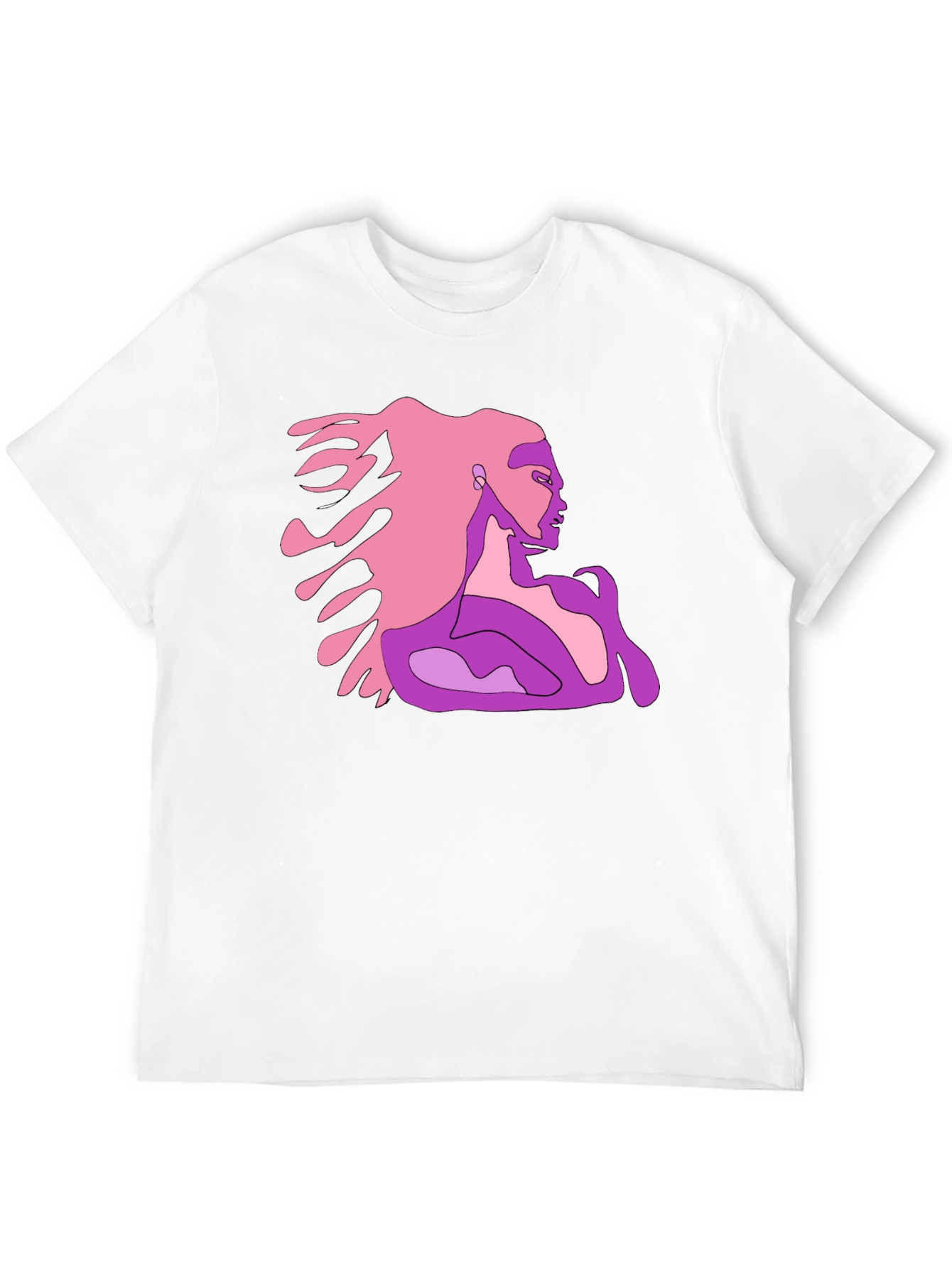 Abstract Woman Graphic Tee - Stylish and Unique
