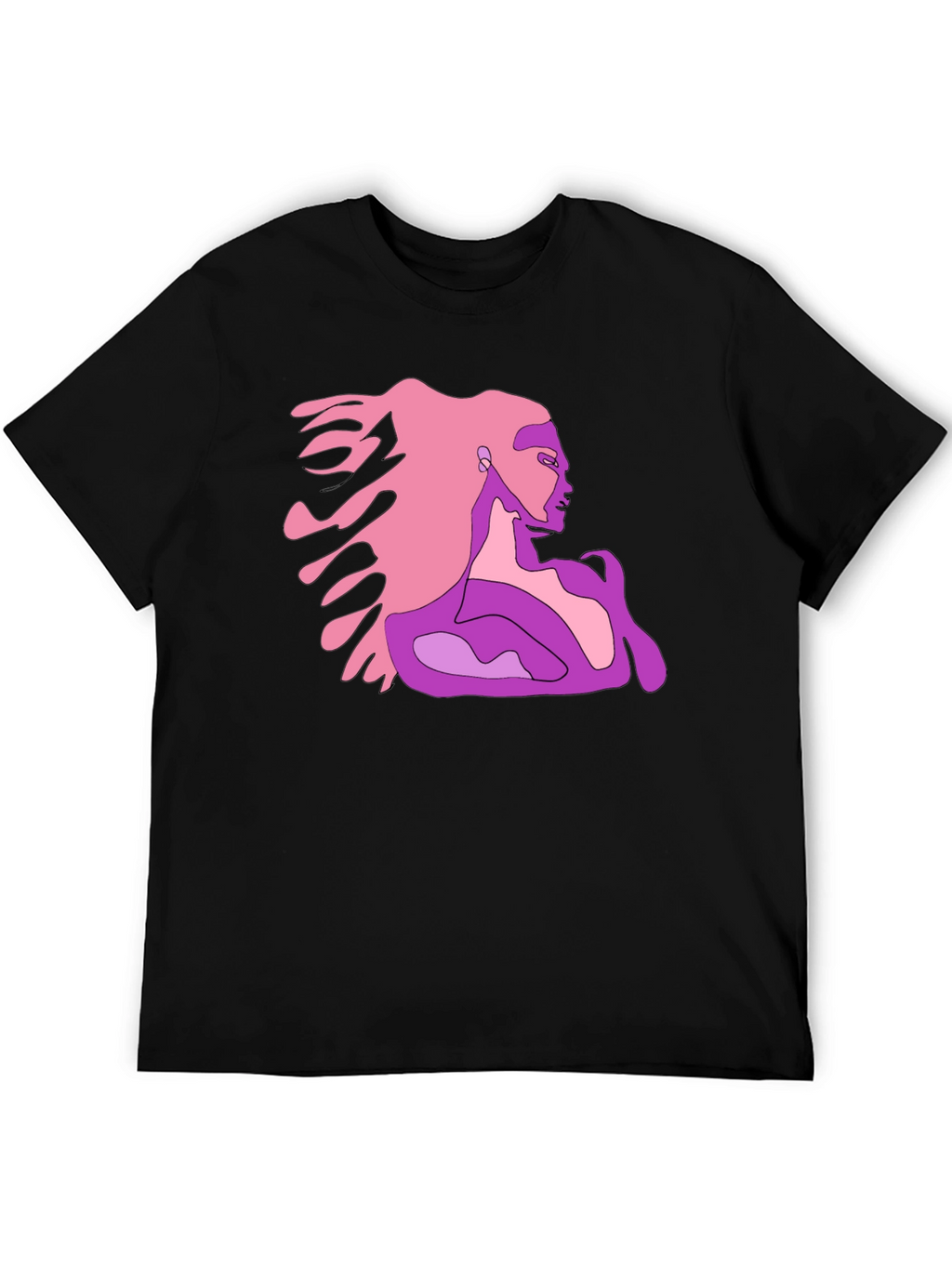 Abstract Woman Graphic Tee - Stylish and Unique