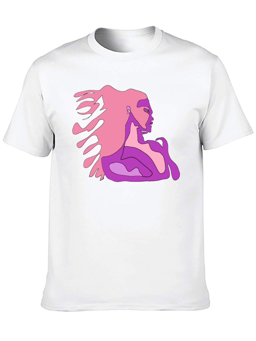 Abstract Woman Graphic Tee - Stylish and Unique