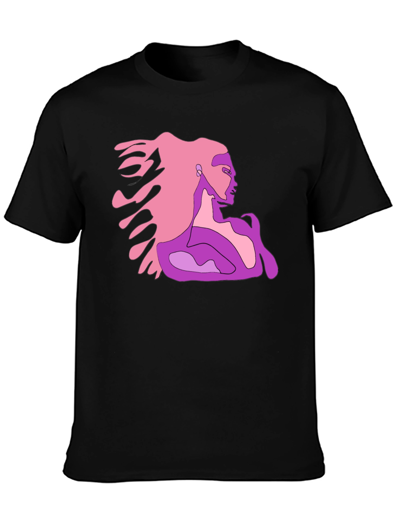 Abstract Woman Graphic Tee - Stylish and Unique