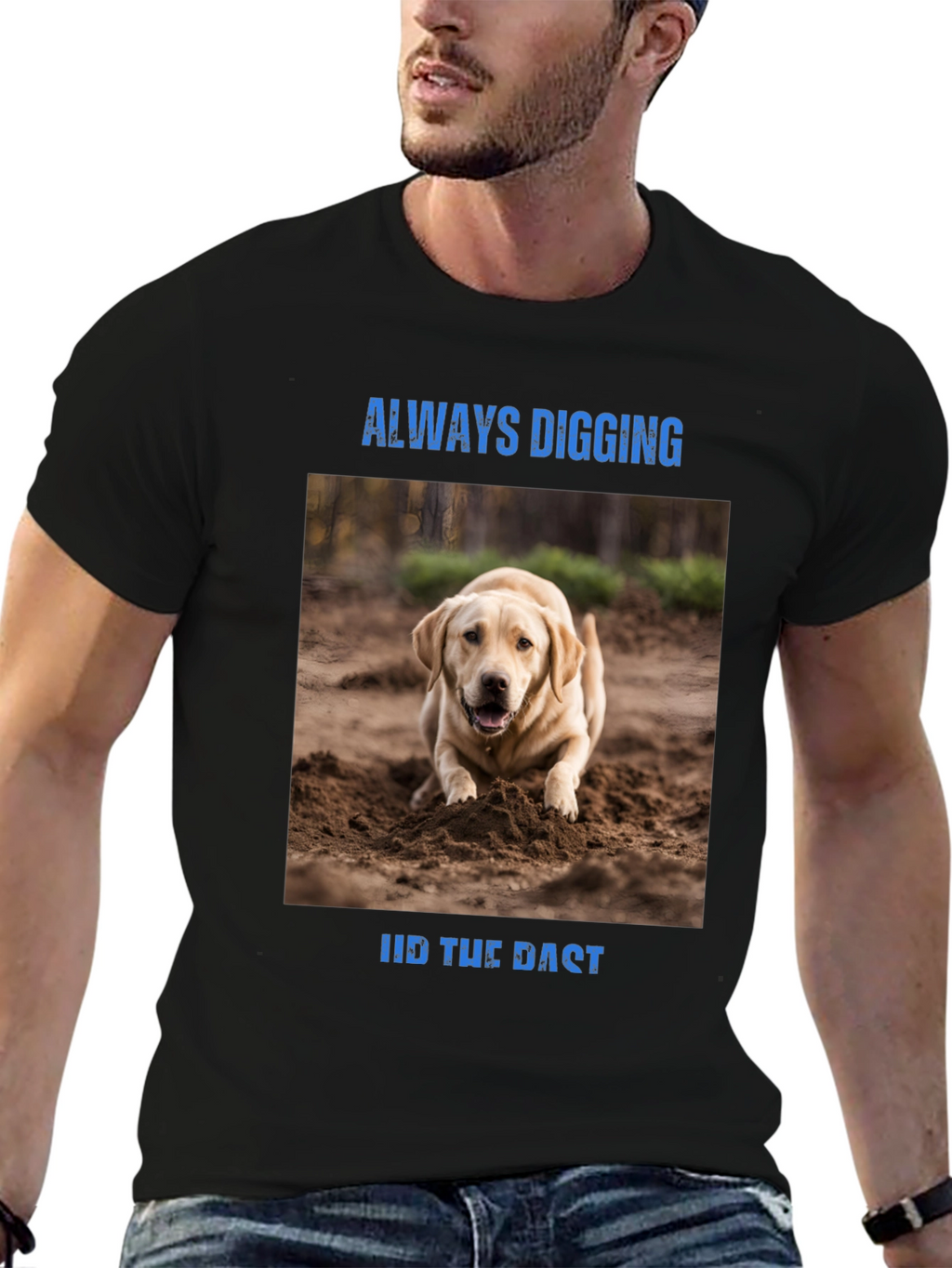 Always Digging Dog Graphic T-Shirt
