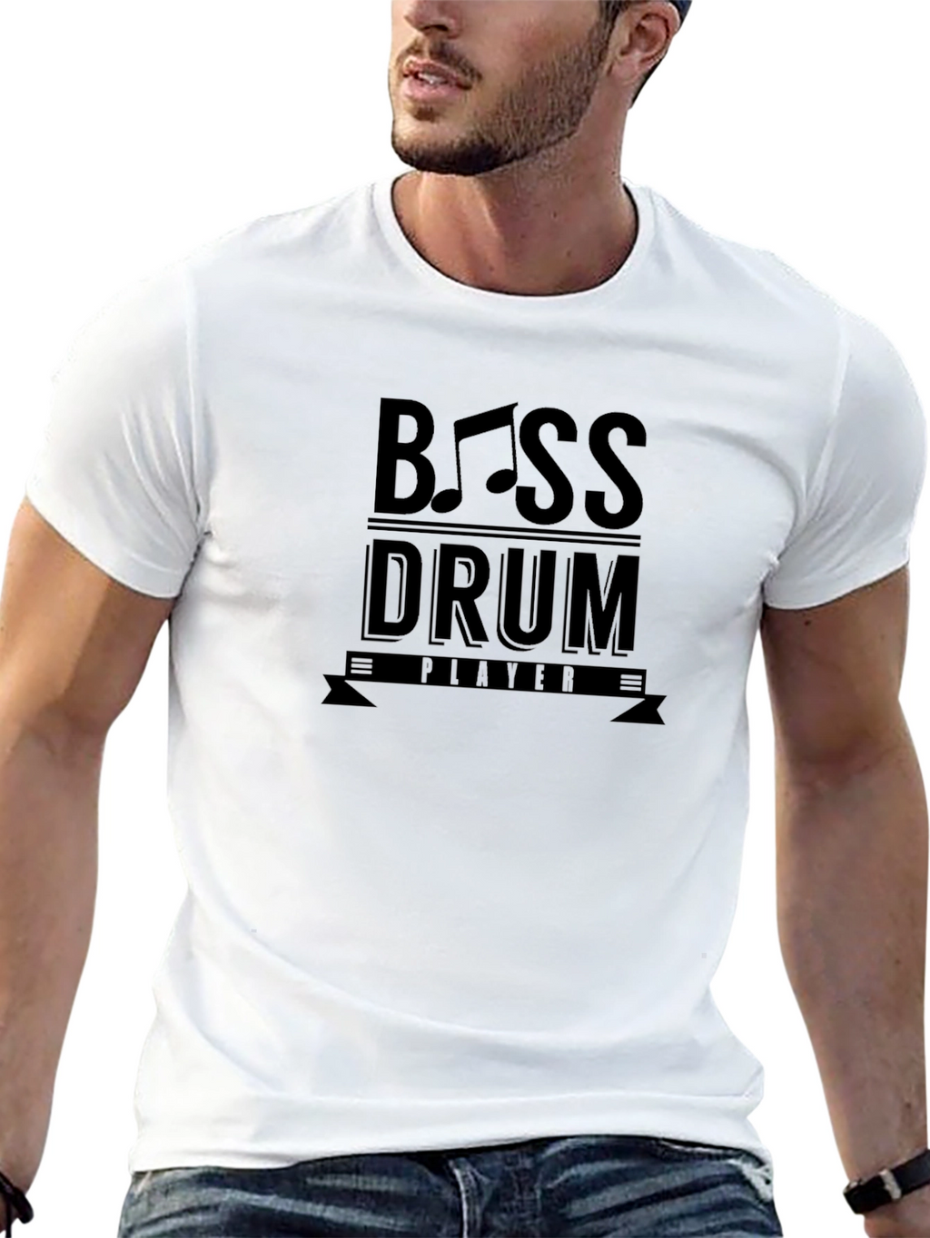 Bass Drum Player T-Shirt - Musician Tee