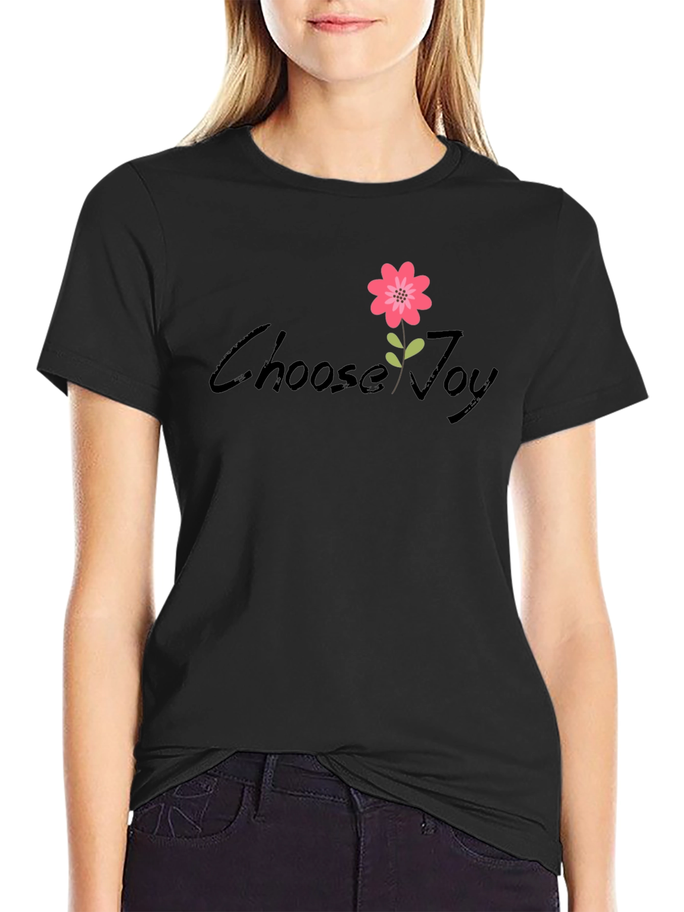 Choose Joy Graphic Tee - Black Unisex T-Shirt