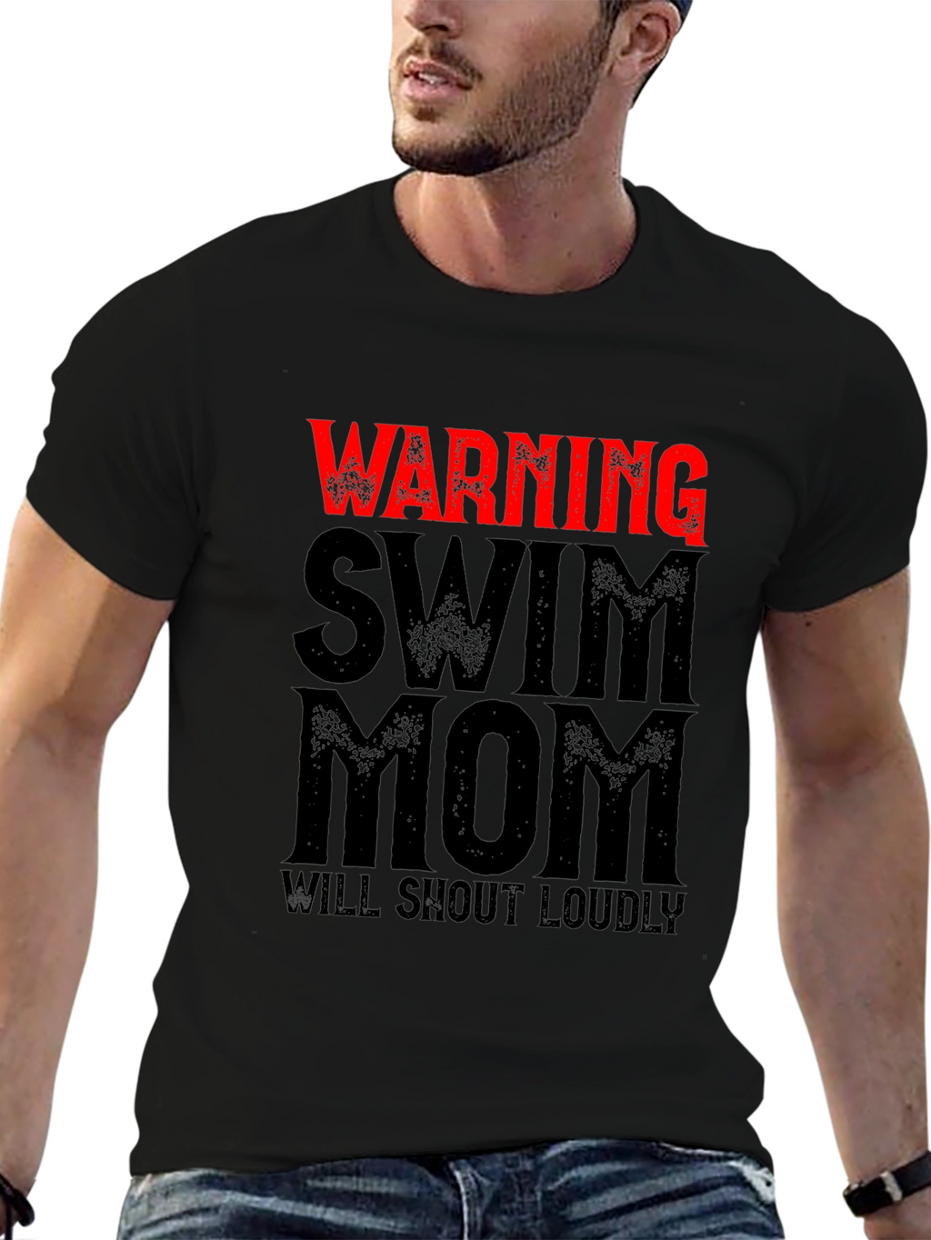 Warning Swim Mom T-Shirt