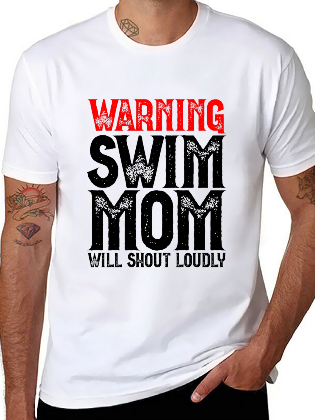 Warning Swim Mom T-Shirt