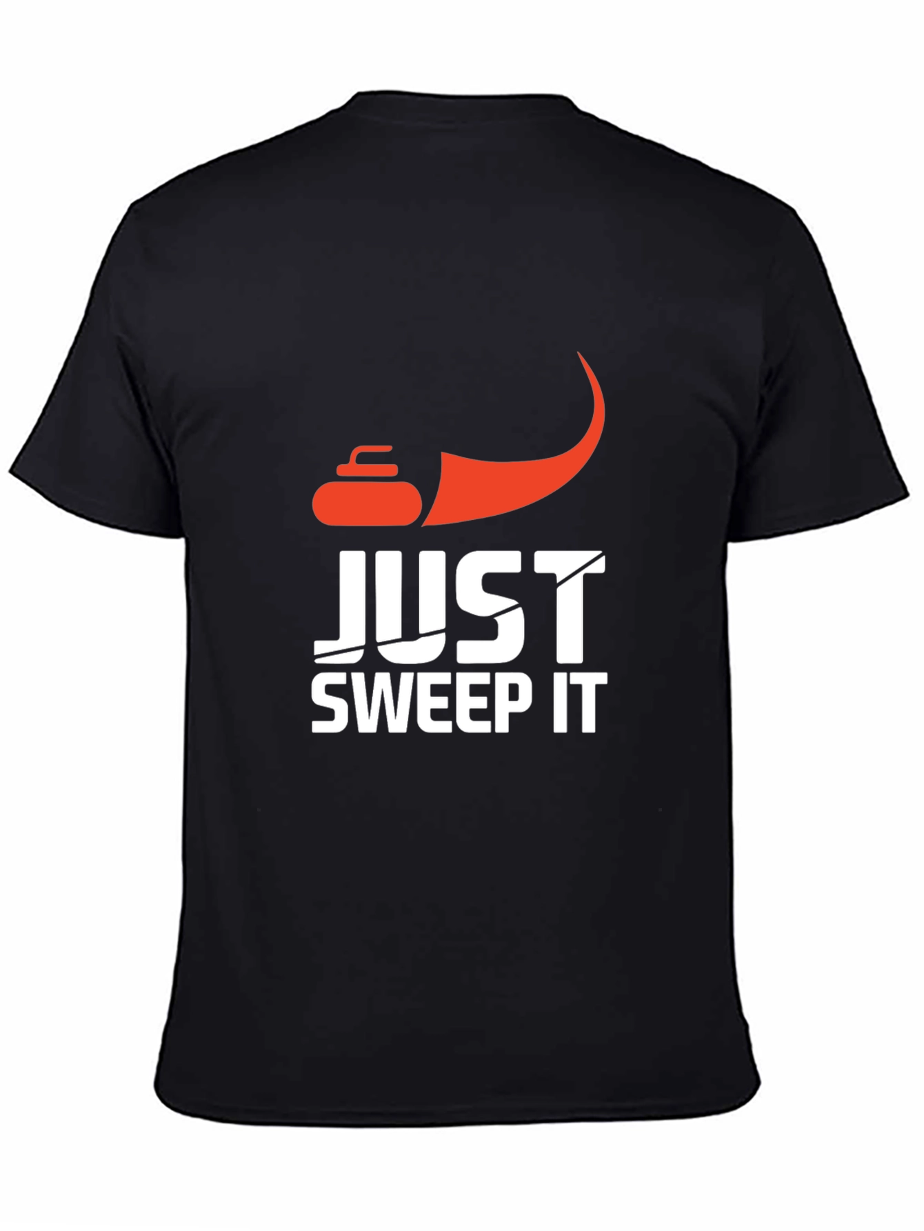 Just Sweep It Curling Graphic T-Shirt