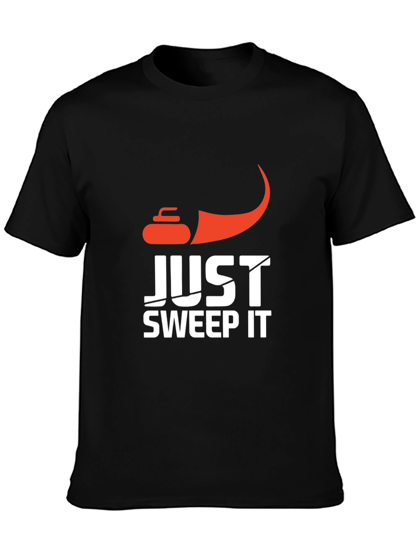 Just Sweep It Curling Graphic T-Shirt