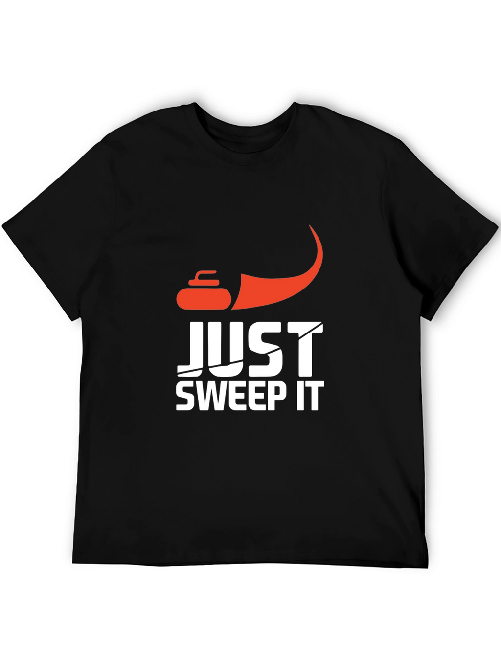 Just Sweep It Curling Graphic T-Shirt