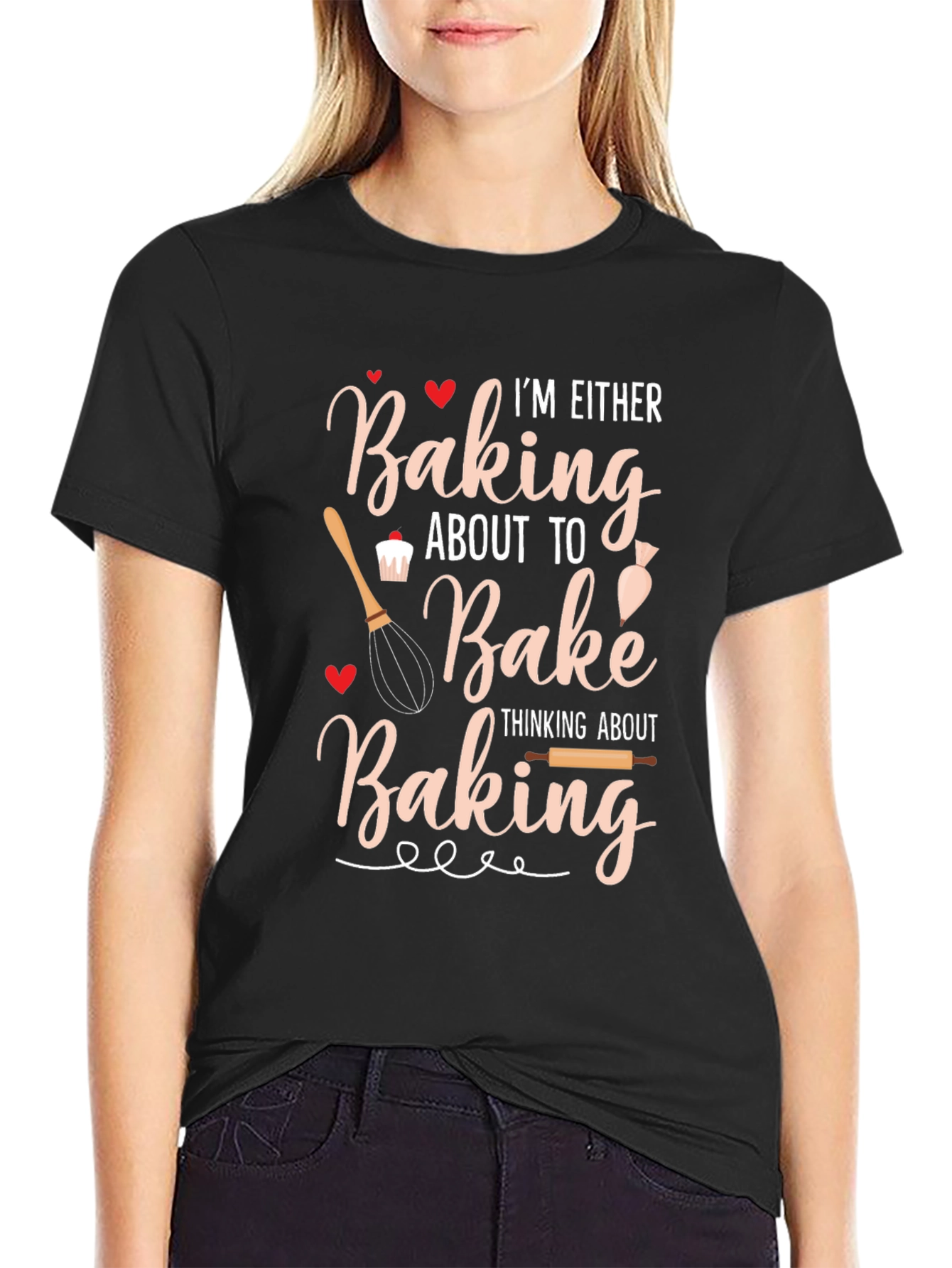 Baking T-Shirt: Baking About to Bake Black