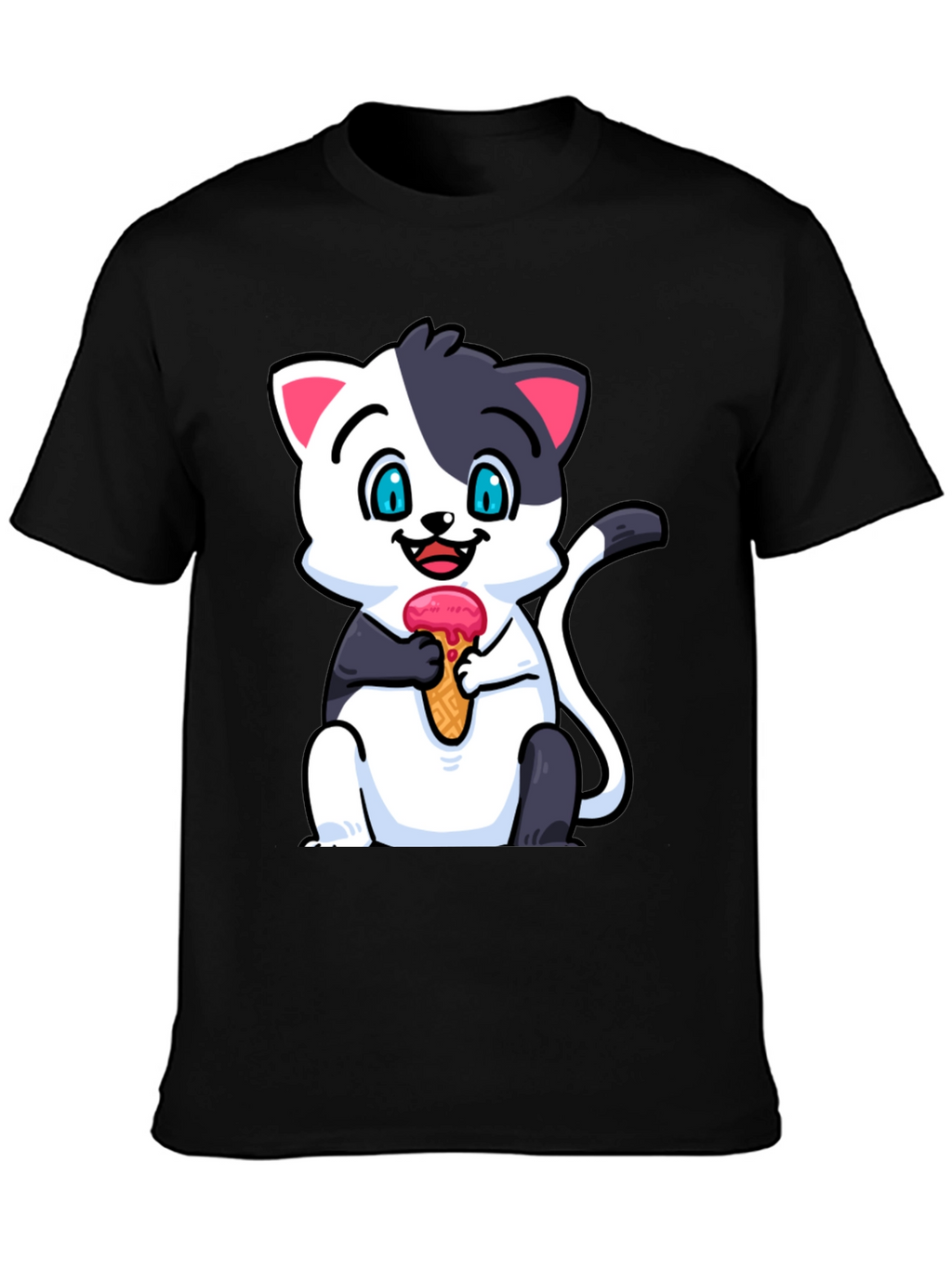 Cute Cat Ice Cream T-Shirt