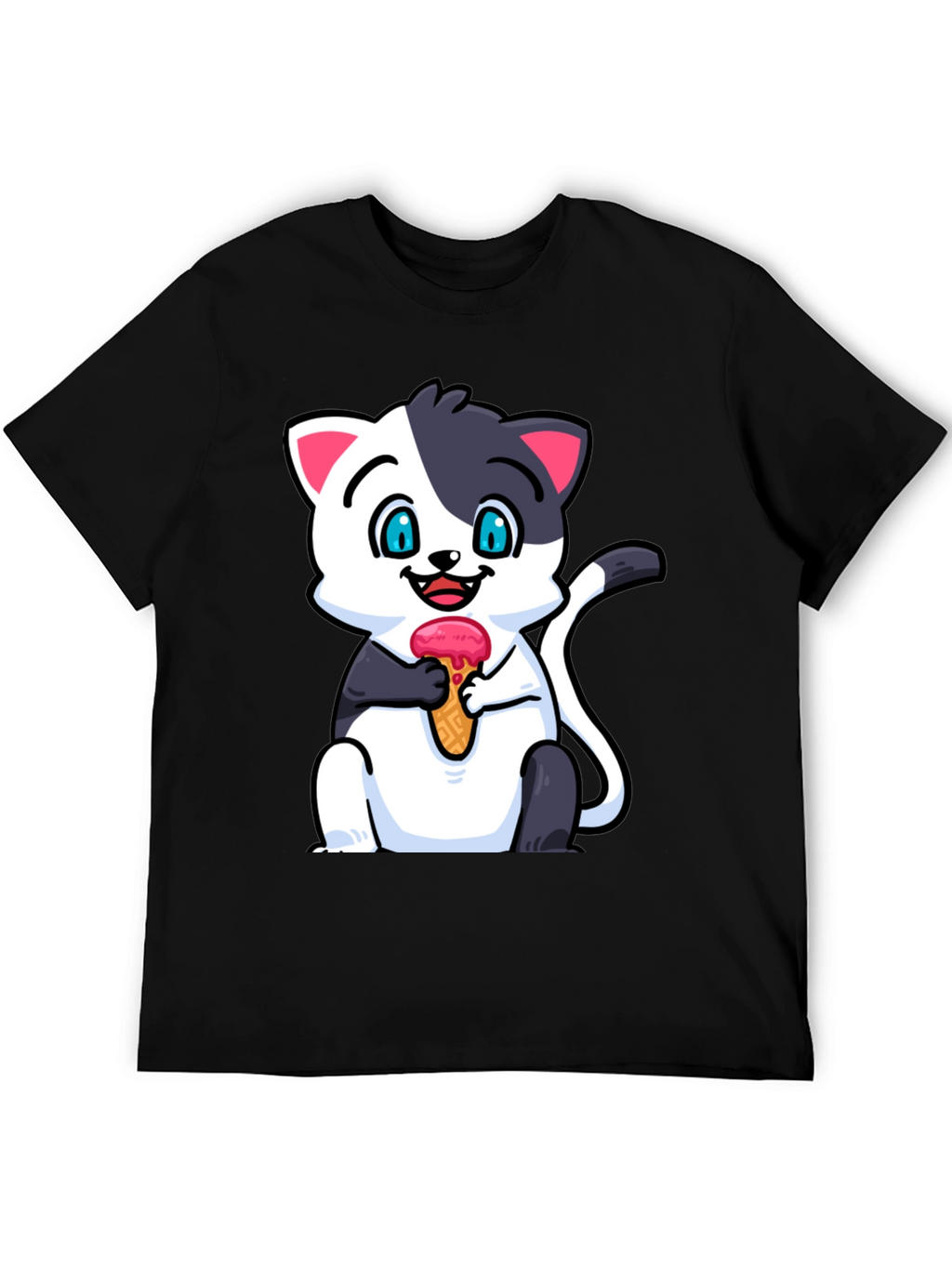 Cute Cat Ice Cream T-Shirt