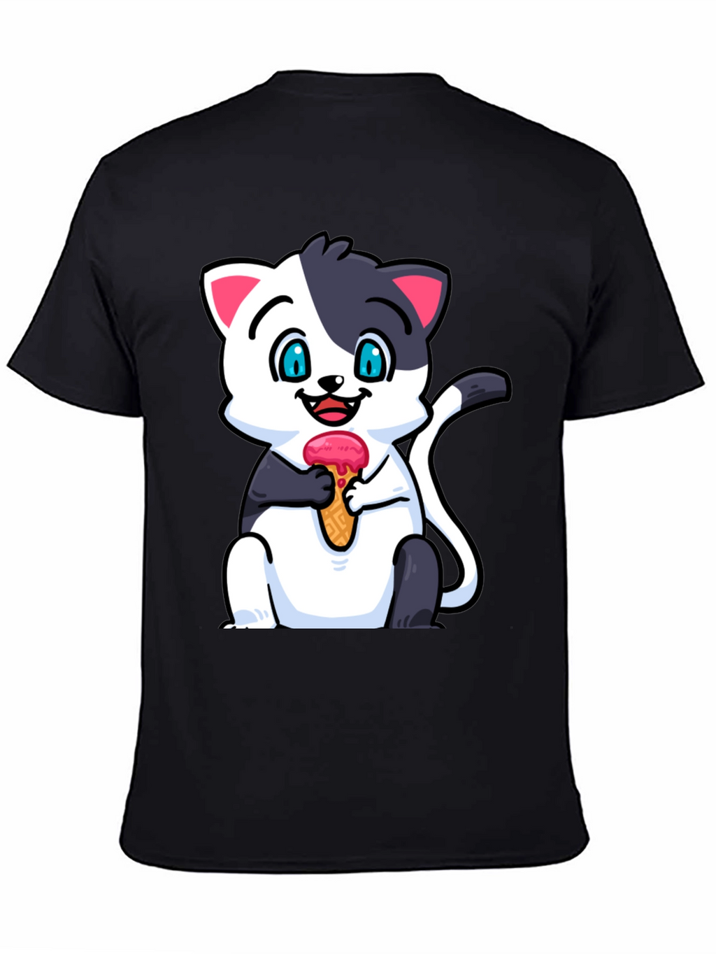 Cute Cat Ice Cream T-Shirt
