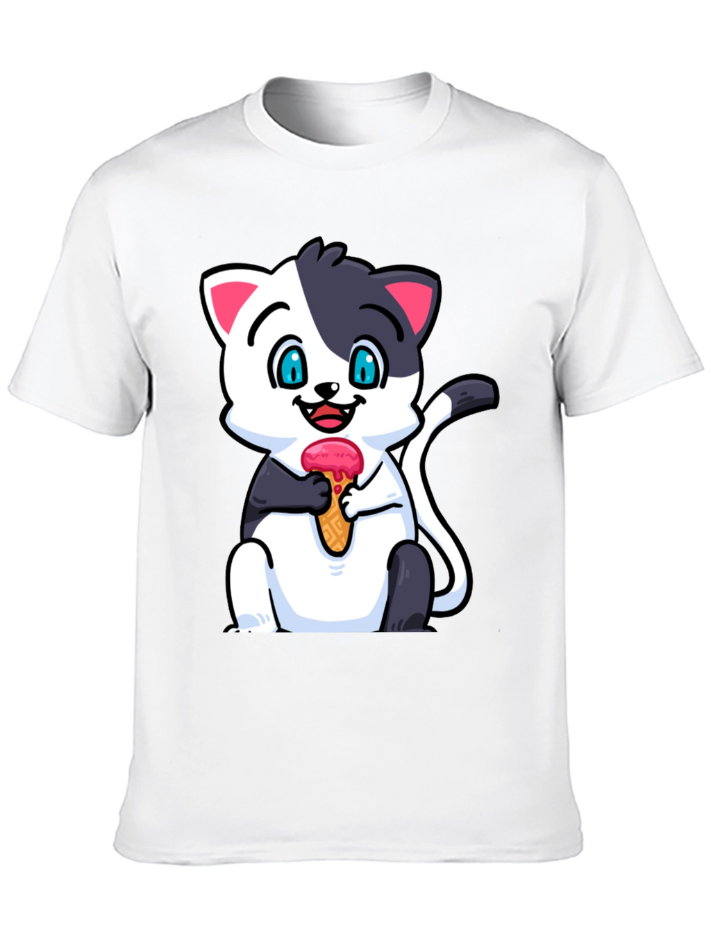 Cute Cat Ice Cream T-Shirt