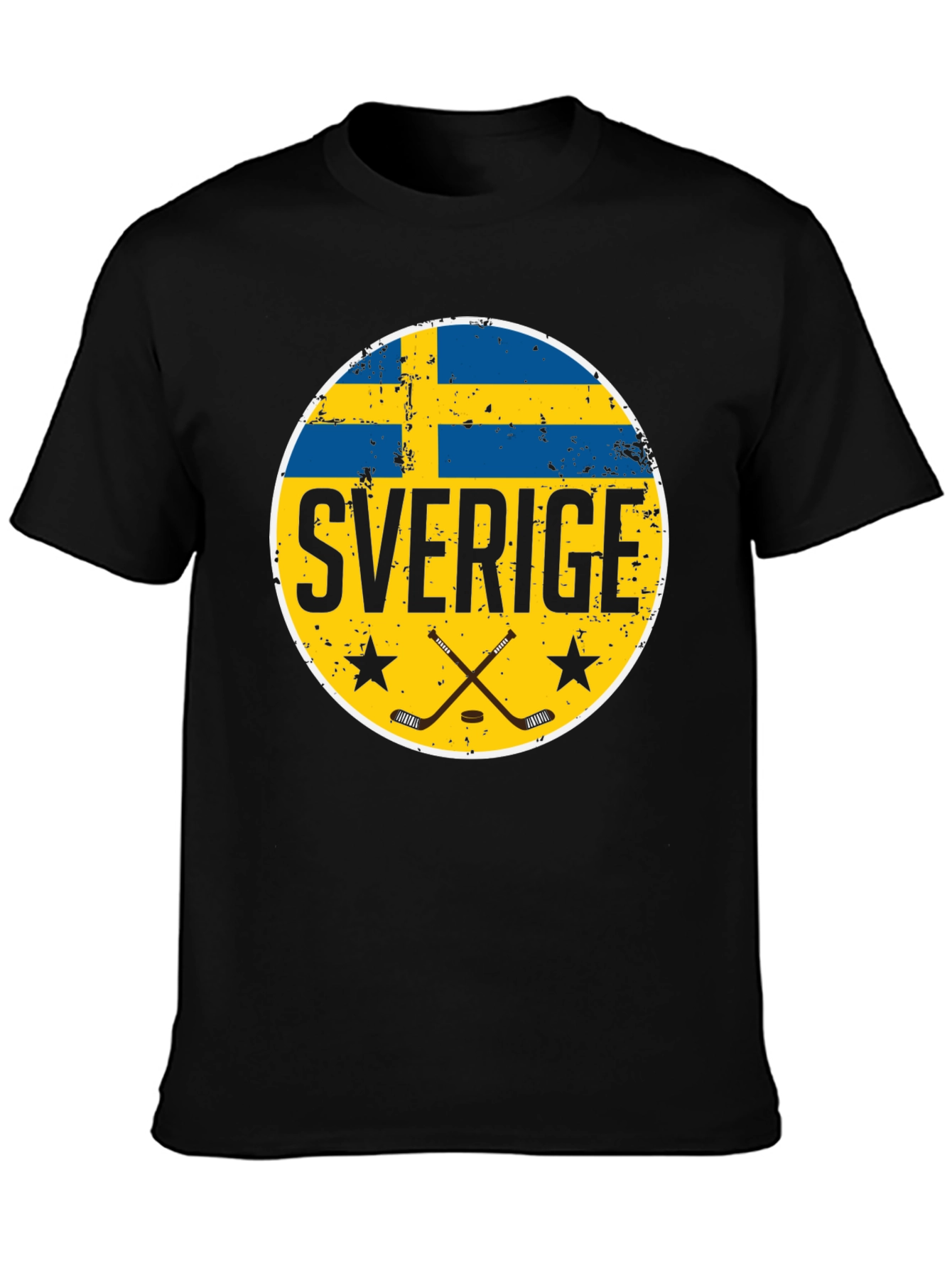 Sweden Hockey T-Shirt - Sverige Flag