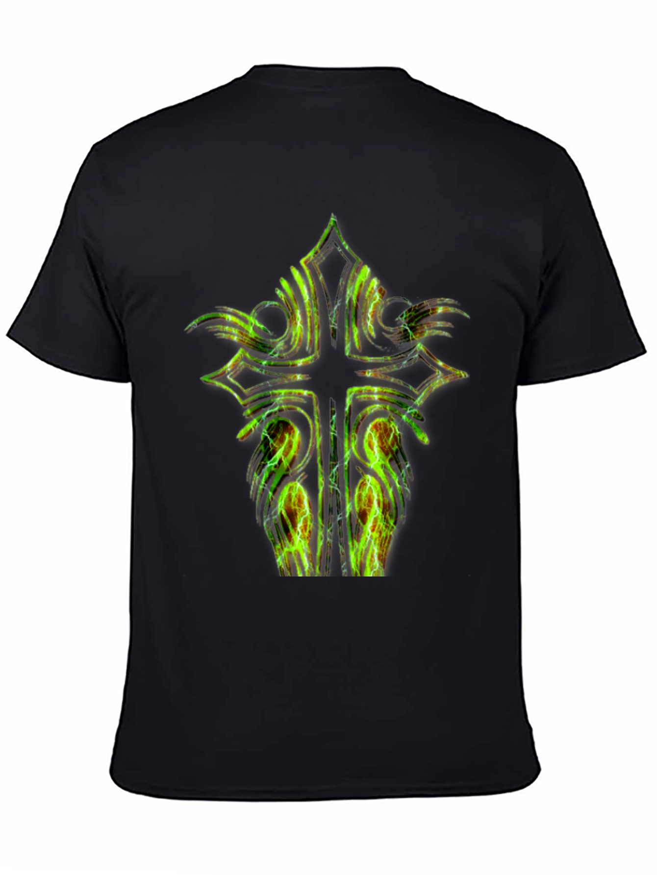 Electric Cross Graphic Black Tee