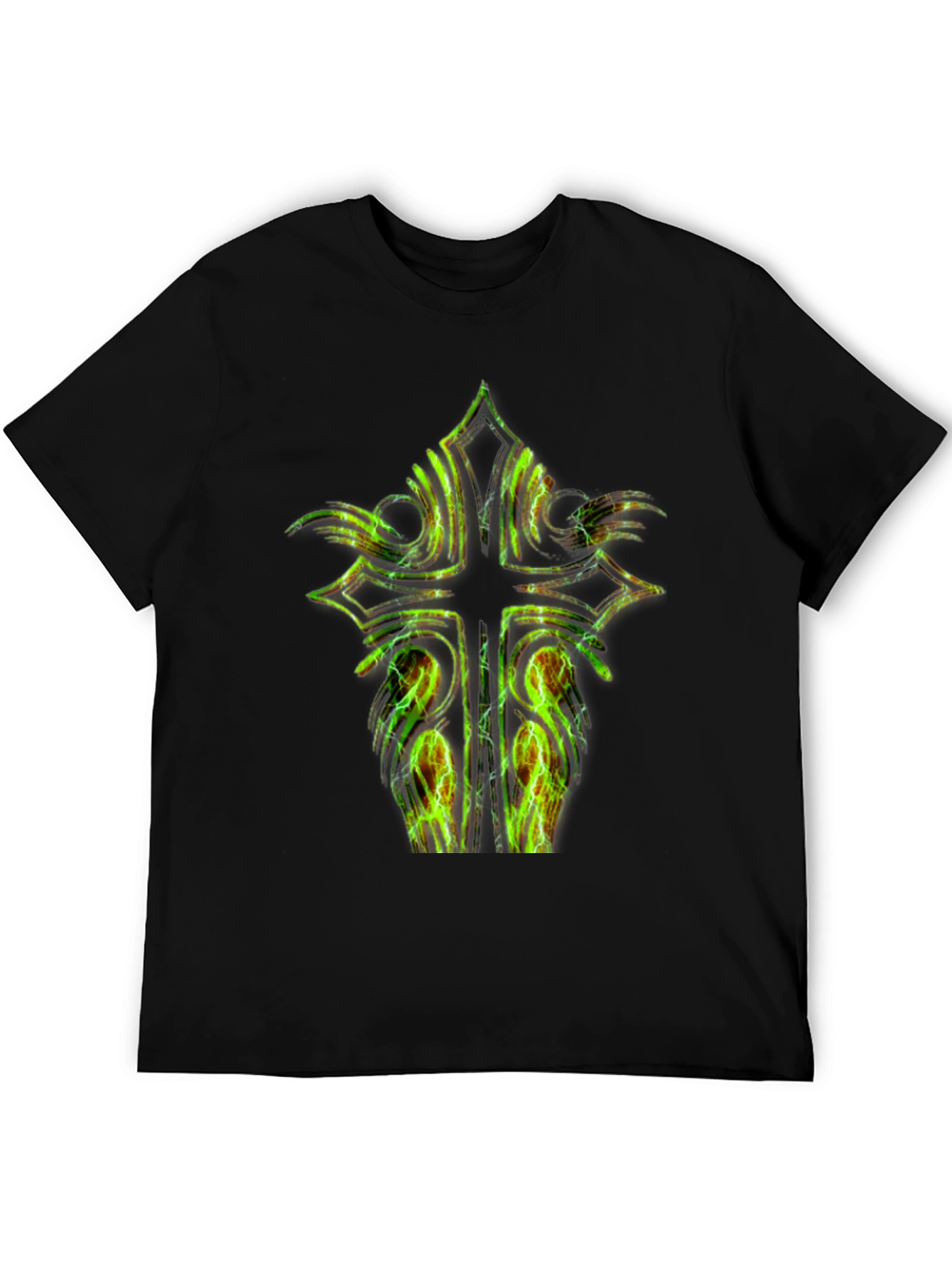 Electric Cross Graphic Black Tee