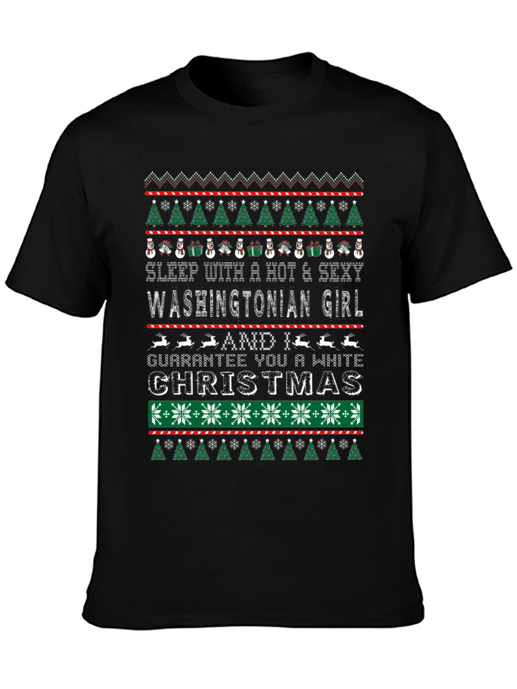 Washingtonian Girl Ugly Christmas T-Shirt