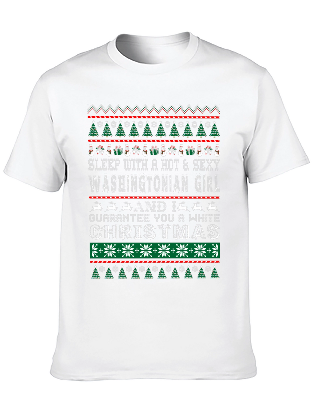 Washingtonian Girl Ugly Christmas T-Shirt