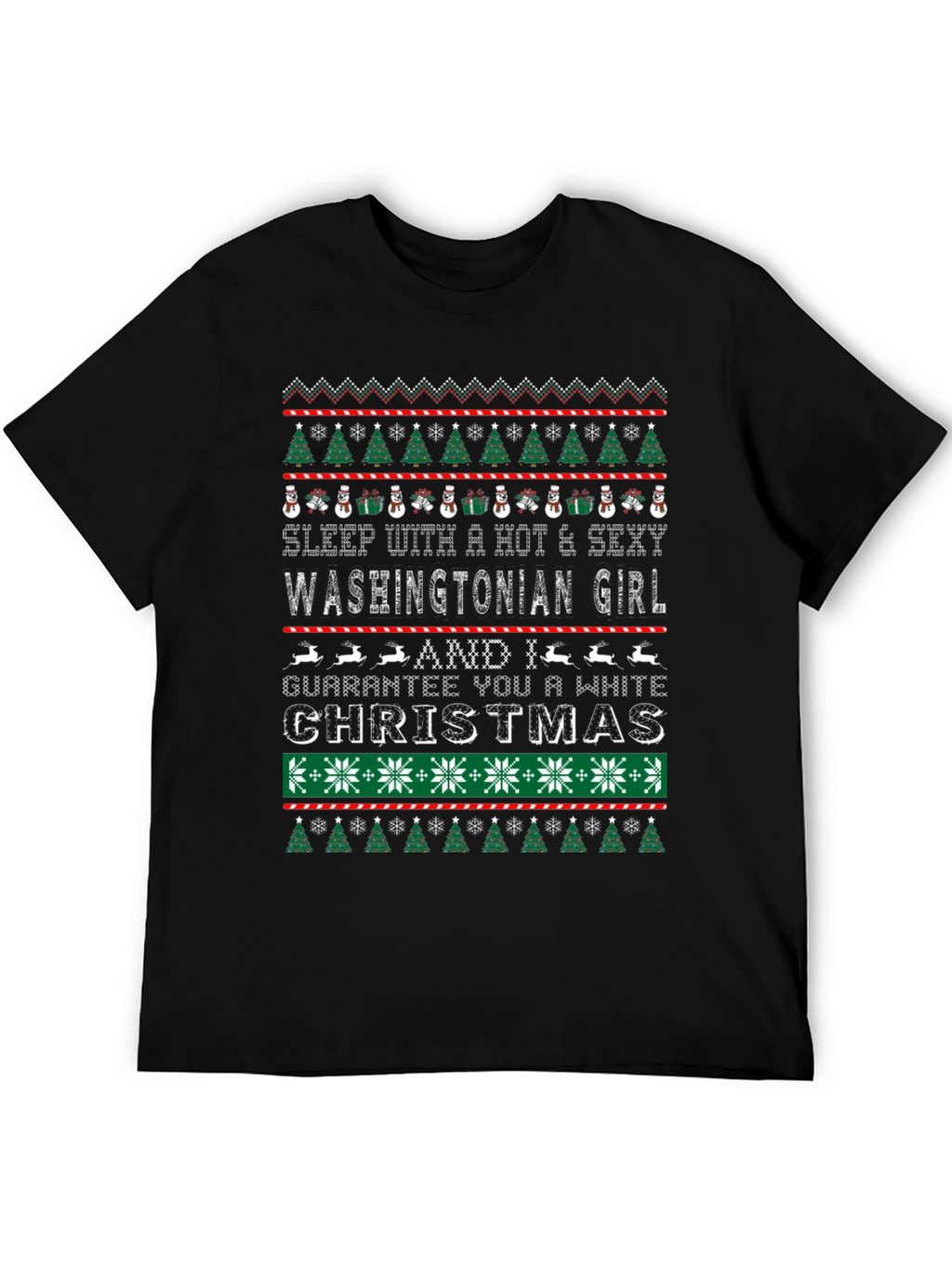 Washingtonian Girl Ugly Christmas T-Shirt