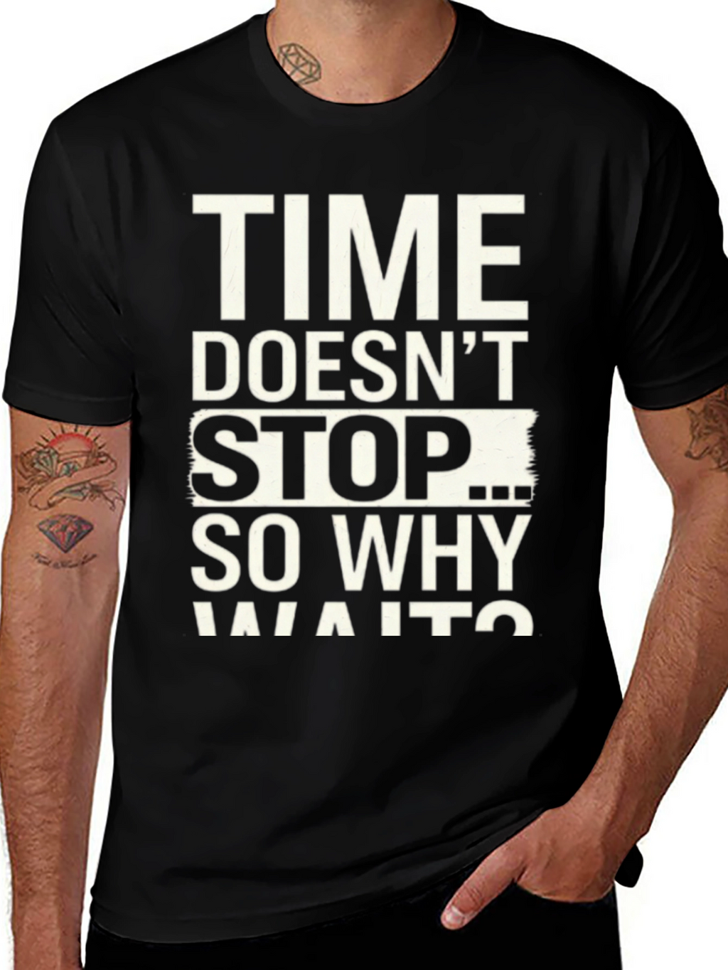 Time Doesnt Stop Graphic T-Shirt