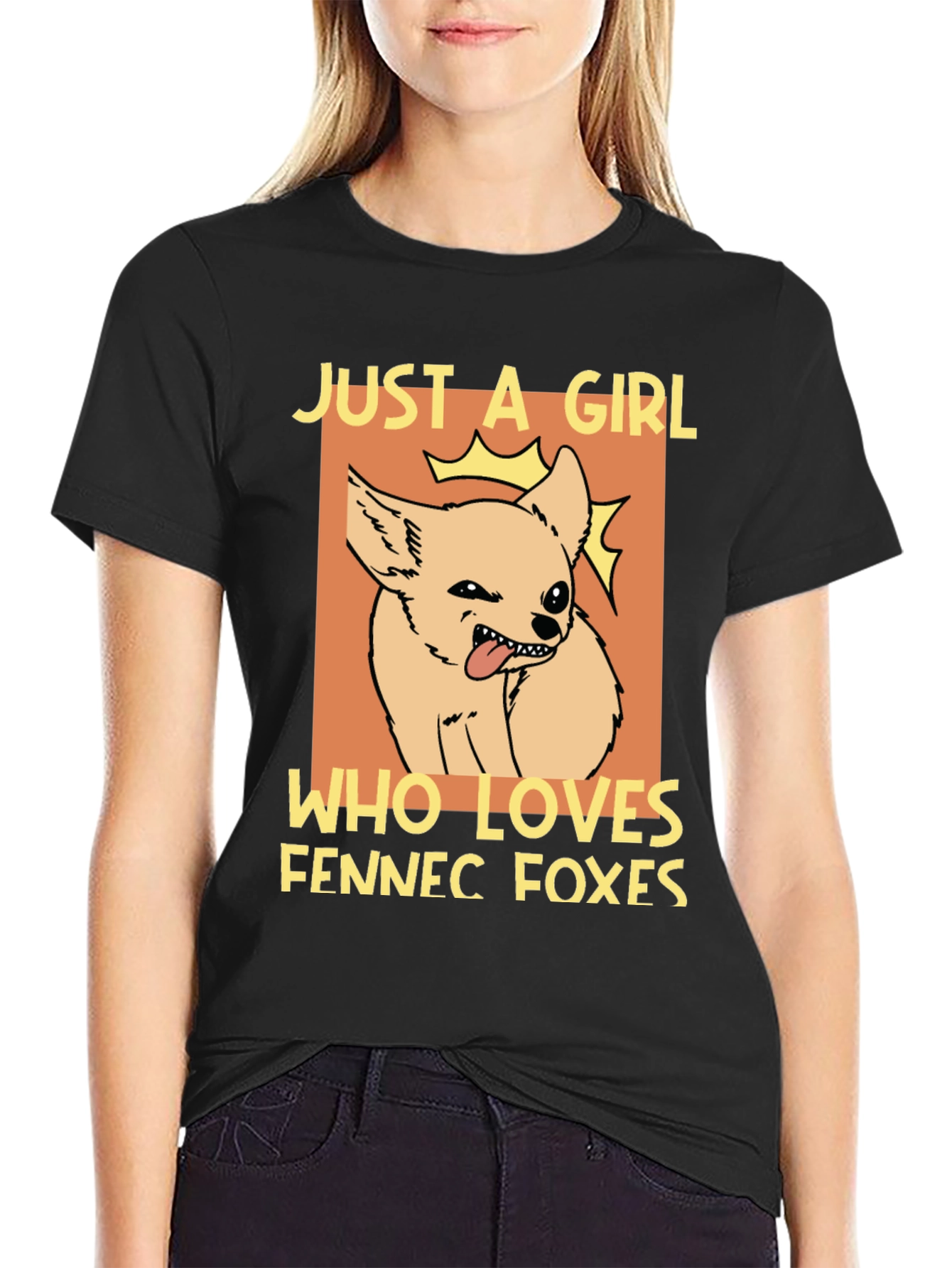 Fennec Fox Lover T-Shirt - Just a Girl Who Loves Foxes Tee